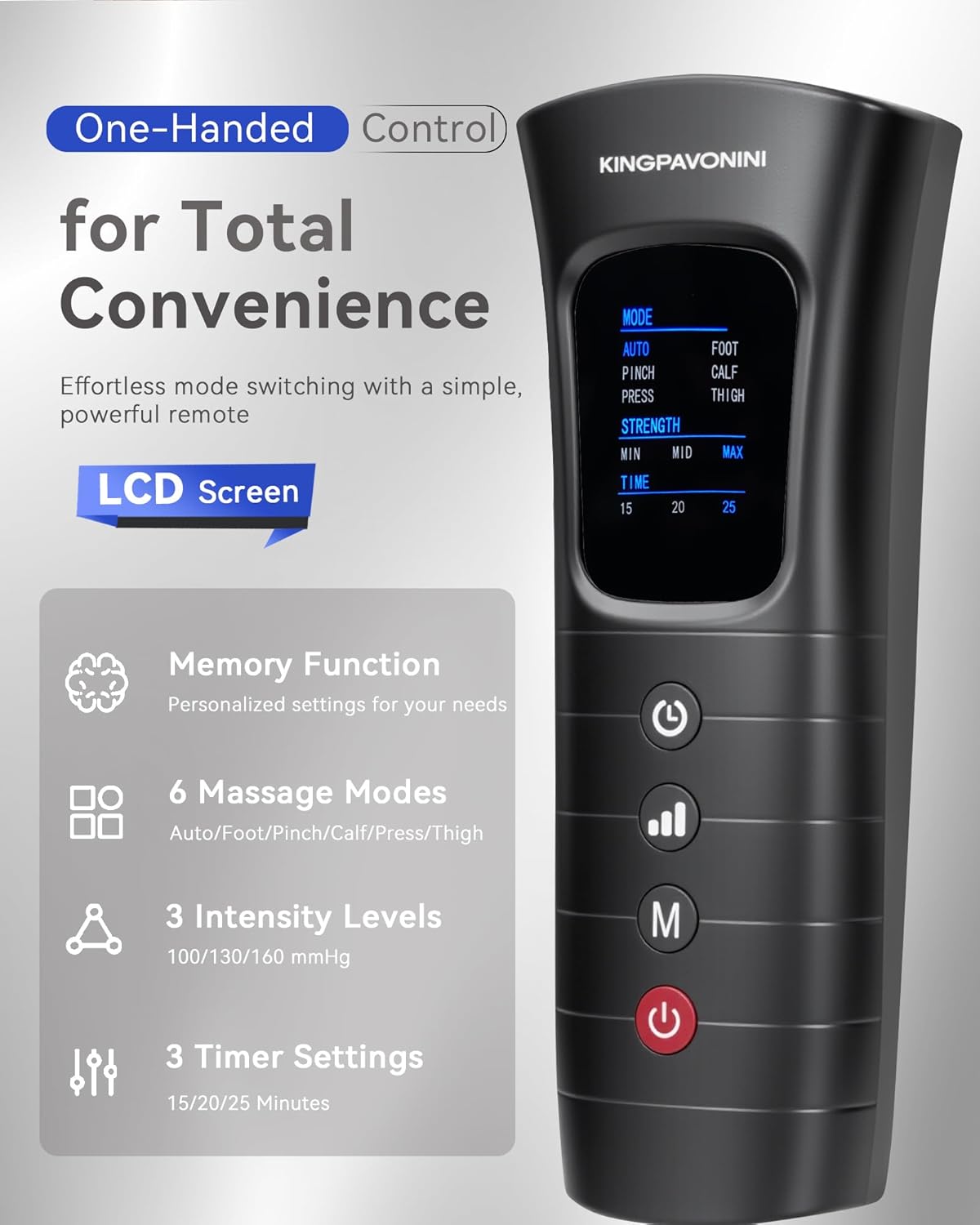 KingPavonini Leg Compression Massager for Circulation, Professional Air Compression Boots, Sequential Full Leg Massager for Circulation and Pain Relief FSA, Recovery Boots for Athletes Men Women - Image 6