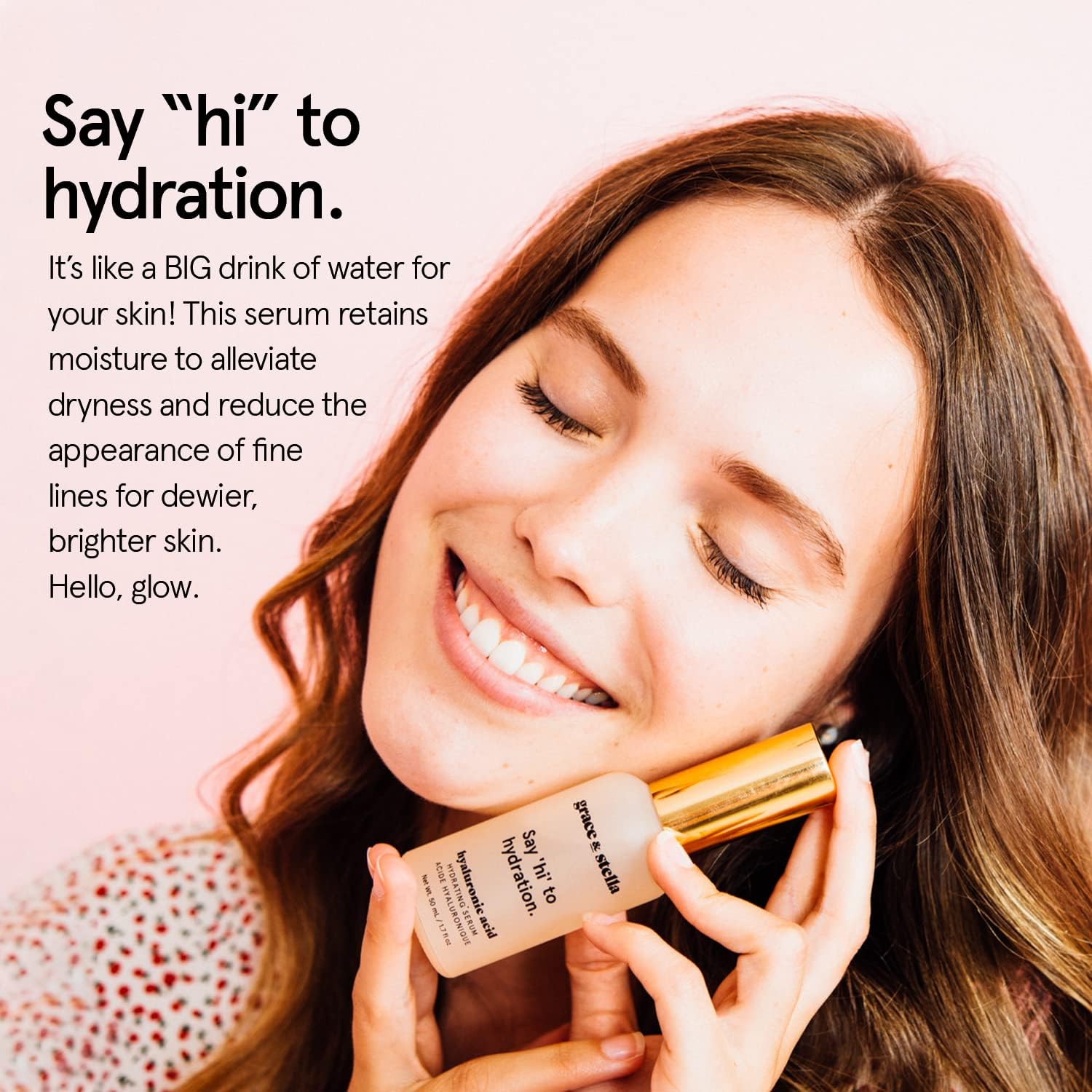 grace & stella Award Winning Hyaluronic Acid Serum (50ml/1.7 fl oz) Hydrating Hyaluronic Acid Serum for Face - Acido Hialuronico for Women - Remove Fine Lines, Wrinkles, Anti Aging - Vegan Skincare - Image 2