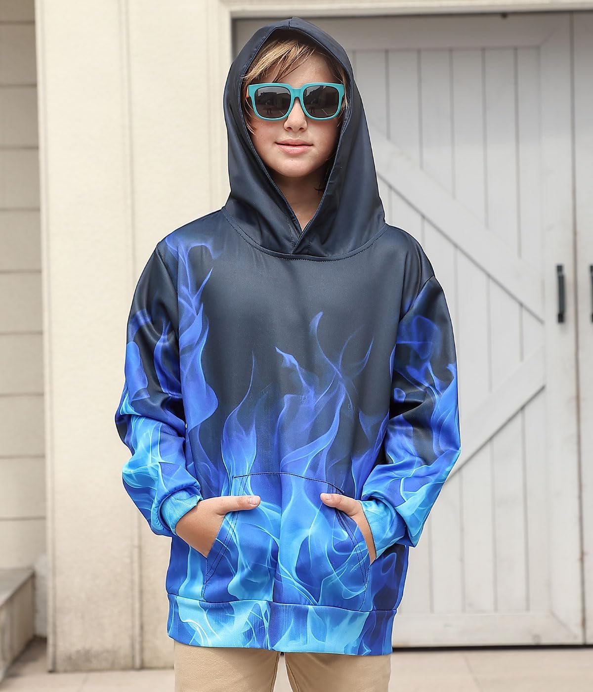 TUONROAD Boys Girls Hoodies 3D Printed Cool Hooded Lightweight 6-16T Hooded Pullover Sweatshirt for Kids - Image 2