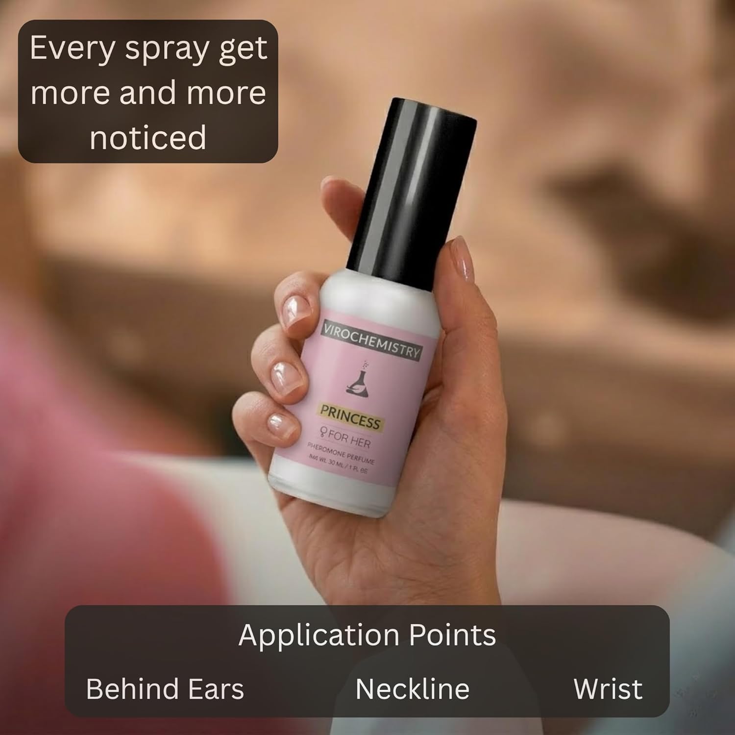 Pheromones For Women (Princess) - Elegant, Ultra Strength Organic Fragrance Body Perfume Spray (1 Fl. Oz Spray) (Human Grade Pheromones to Attract Men) - Image 5