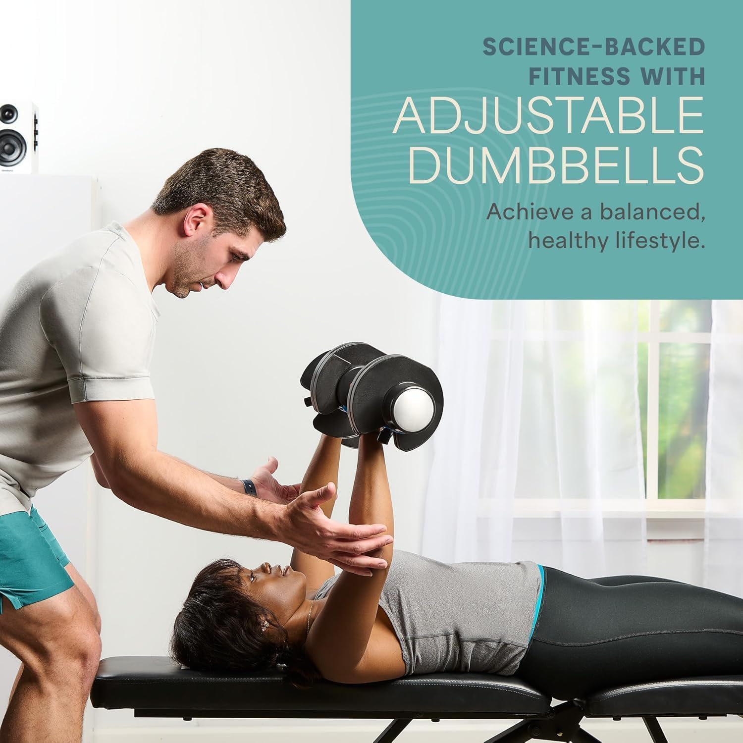 Lifepro Adjustable Dumbbells Set – 15lb, 25lb Pair or 43lb, 55lb & 90lb Single – Quick Adjustment, Anti Slip Handle – Space Saving & Strength Training Weights for Home Gym Exercise & Fitness - Image 10