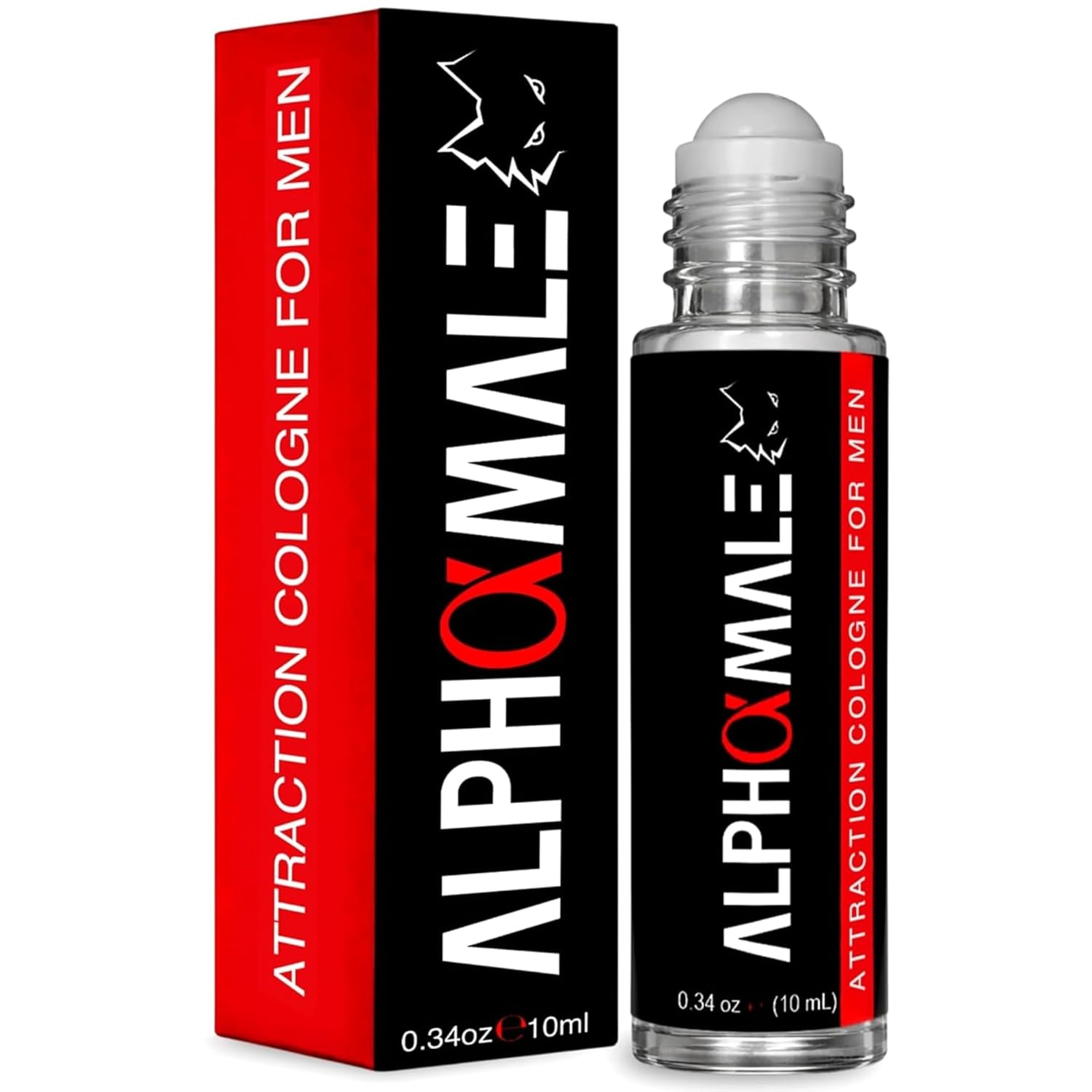 AlphaMale Pheromone Infused Cologne for Men to Attract Women - Masculine Allure in a Roll-on Bottle - 10ml