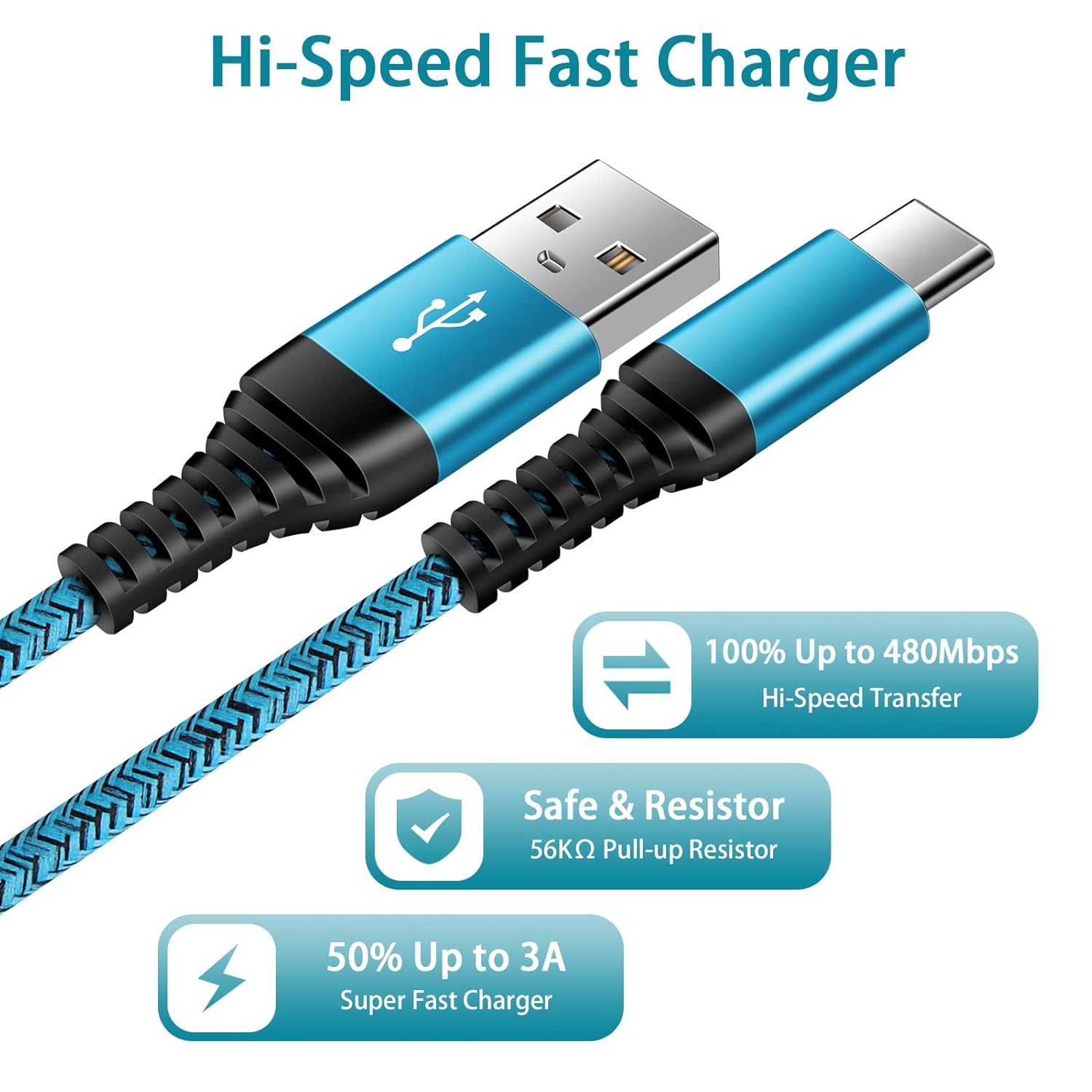C Charger Cord Fast Charging USB Type C Cable Android Charger Cables 6FT 2Pack for Samsung Galaxy S26 S25 S24 S23 S22 S21 S20 Ultra S20+ Note 20 10 S10 S9 Plus A12 A11 A52 Google Pixel 6 5 4 4a 3a XL - Image 4