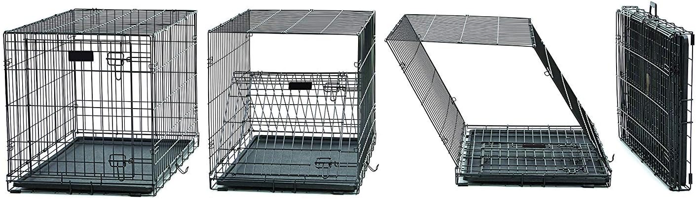 MidWest Homes for Pets 42-Inch LifeStages Crate for Large Breeds, 71-90 lbs, Single Door Folding Dog Crate with Divider Panel, Leak-Proof Tray & Secure Latch, Heavy-Duty & Easy to Assemble - Image 4