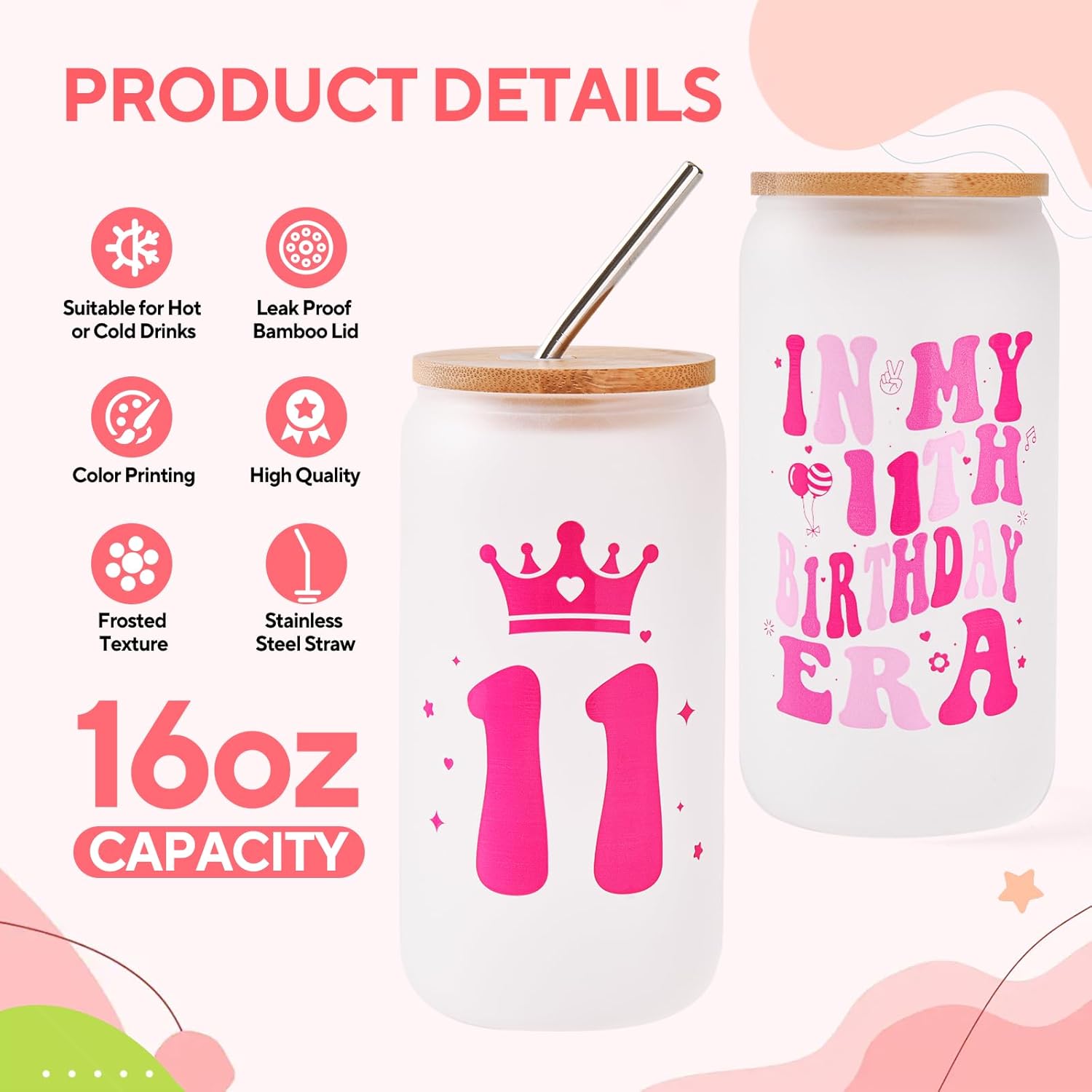 11th Birthday Gifts for Girls- Thoughtful Present Set for Daughters, Sisters & Nieces,Unique 11 Year Old Girl Gifts,Trendy Teen Girl Presents with Party Decorations (11th Birthday Gifts) - Image 2
