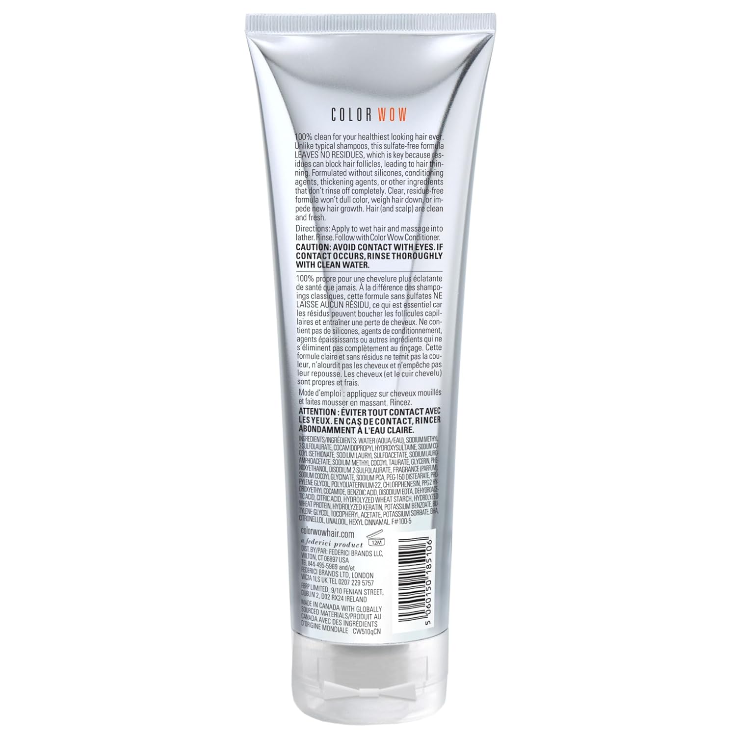 COLOR WOW Color Security Shampoo – Sulfate Free & Residue-Free Formula | Healthy Looking Hair & Scalp | Paraben Free Salon Quality - Image 2