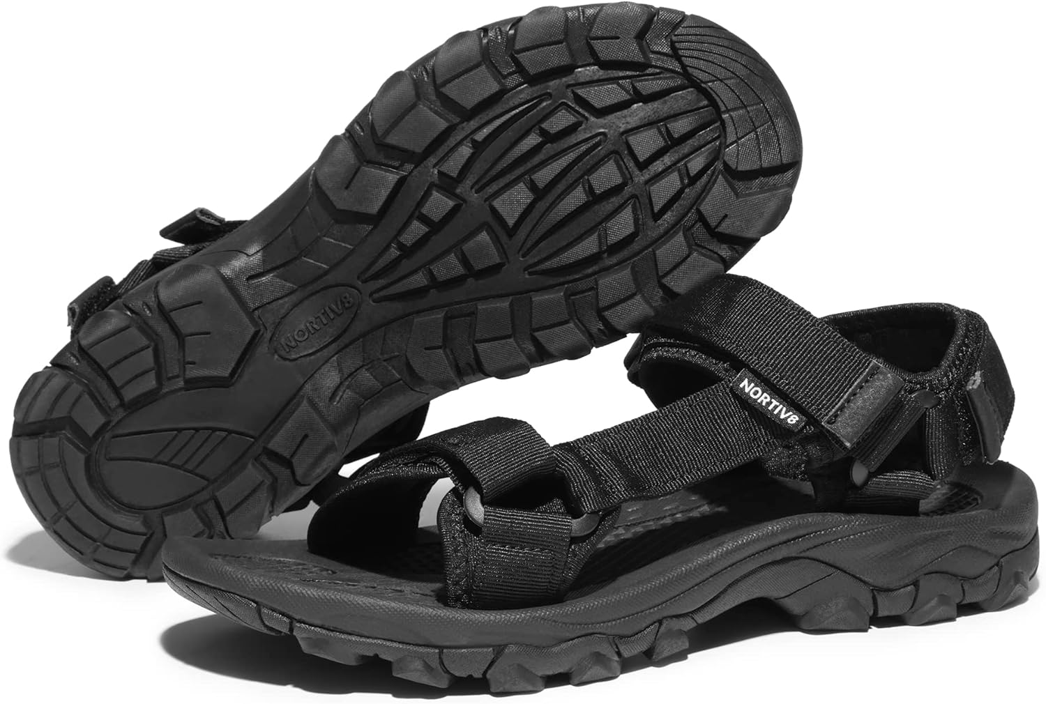 NORTIV 8 Men's Sandals Hiking Sports Lightweight Summer Water Arch Support River Open Toe Athletic Trail Outdoor Walking Sandals Longdo - Image 6