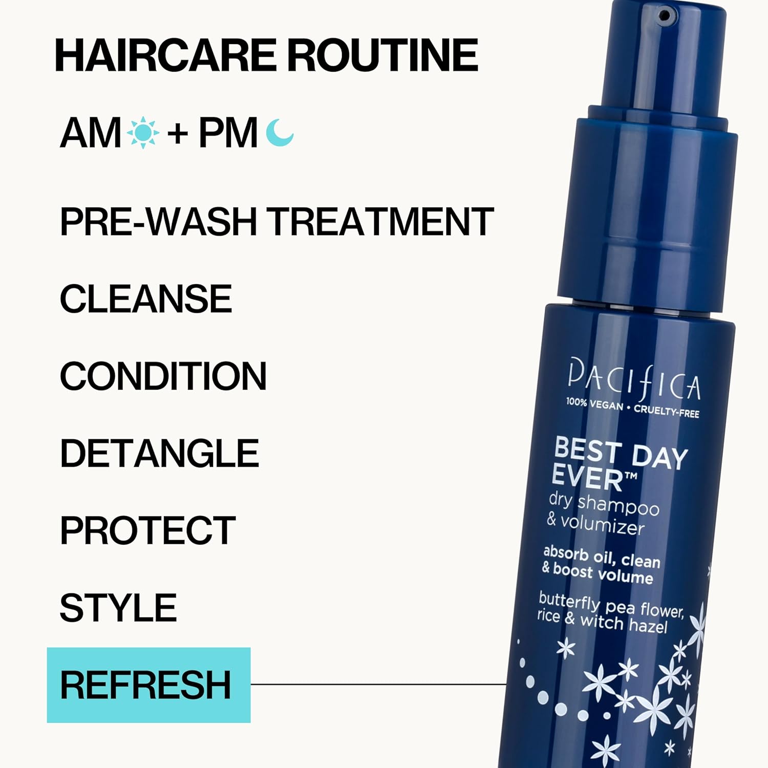 Pacifica Dry Shampoo Powder - Best Day Ever Waterless Shampoo & Instant Volumizer - adds Texture, Refreshes & Absorbs Oil, Non-Aerosol for Women of All Hair Types Natural & Vegan Dermatologist Tested - Image 13