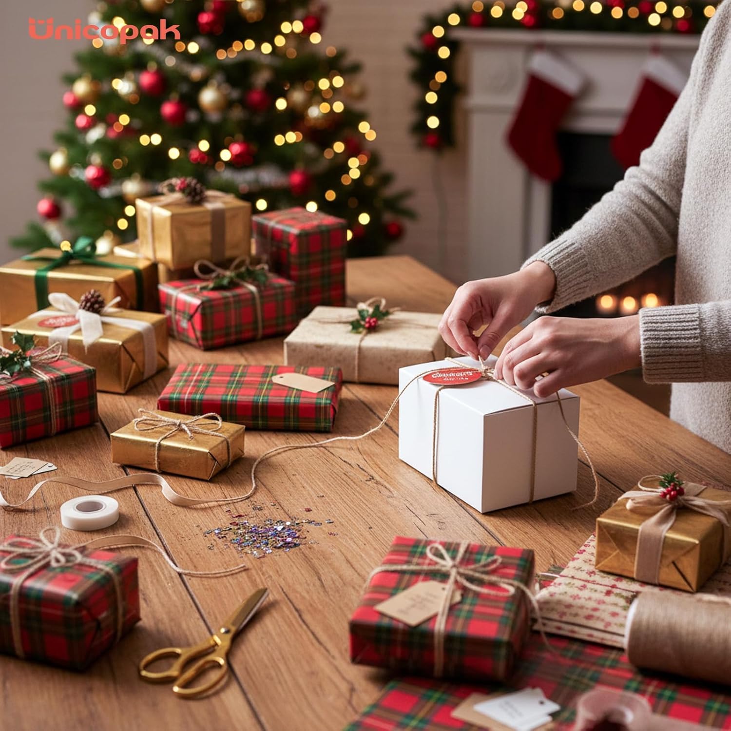 UnicoPak 10 Pack 6x4x3.5 Small Gift Boxes White Gift Boxes with Lids for Presents Bulk for Candle Mug Perfume Craft Ornaments Cookies Treats Favors - Image 5