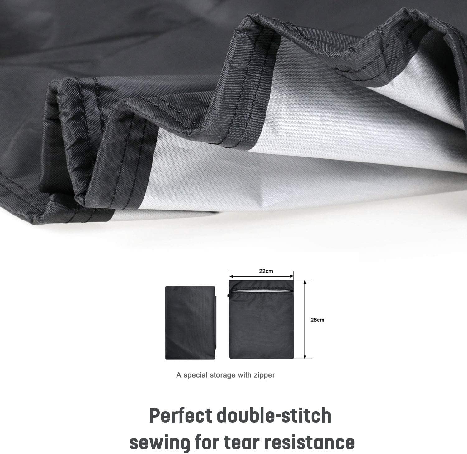 POMER Treadmill Covers, Dustproof Waterproof Non-Folding Running Machine Protective Cover with Zipper - Ideal for Indoor Outdoor Home Treadmill Use - Image 7