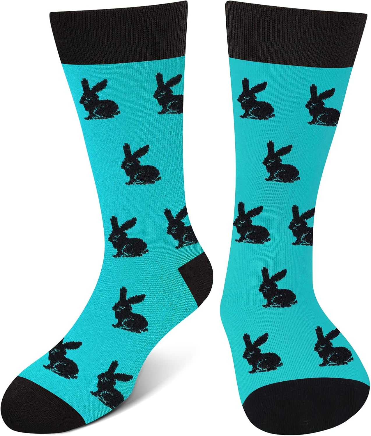 Happy Easter Eggs Bunny Socks for Men Women Teen Boys Kids- Easter Gifts Funny Novelty Crazy Silly Cool Fun Socks