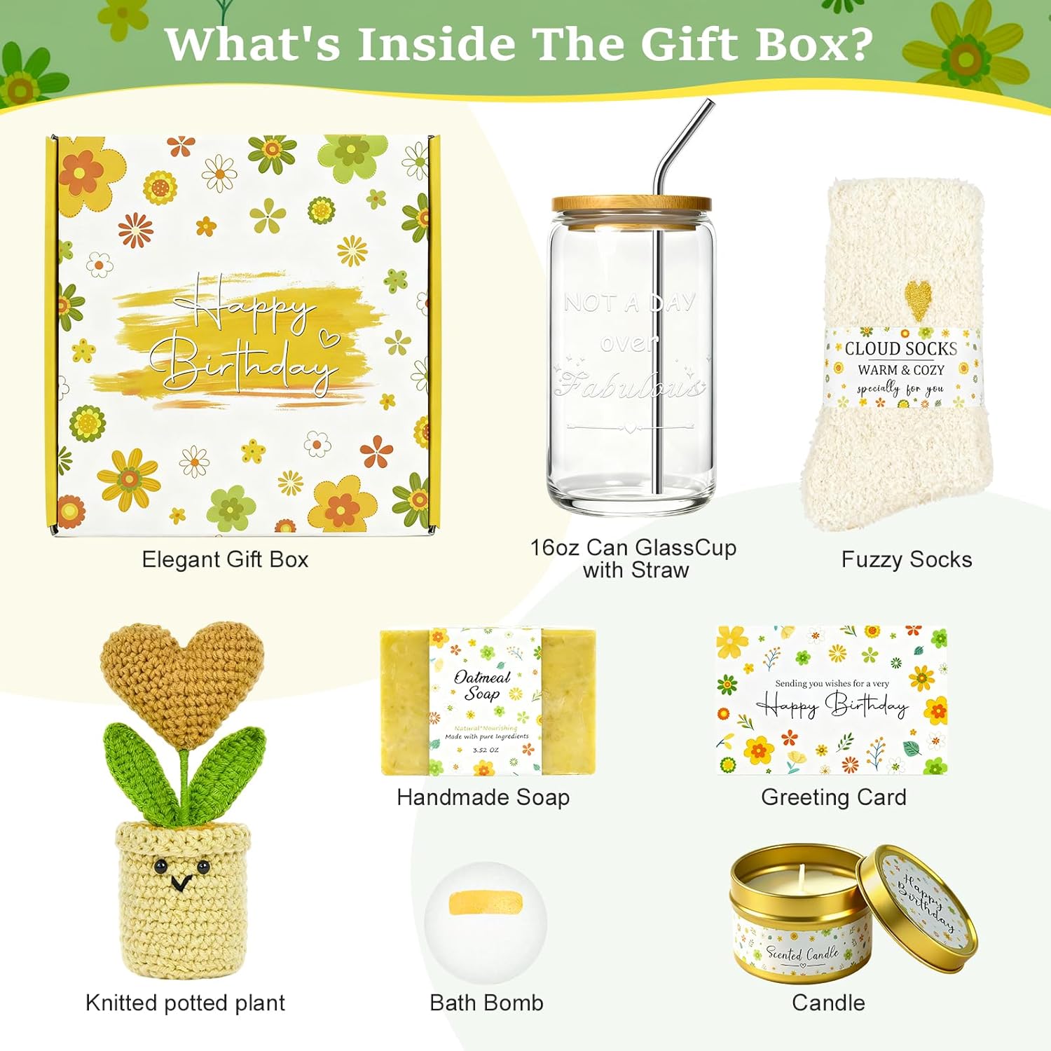 JOYOFUN Birthday Gifts for Women,Gift Baskets for Women Relaxing Gift Set Birthday Presents Female Friendship Gifts Box for Best Friend Bestie Girlfriend - Image 2