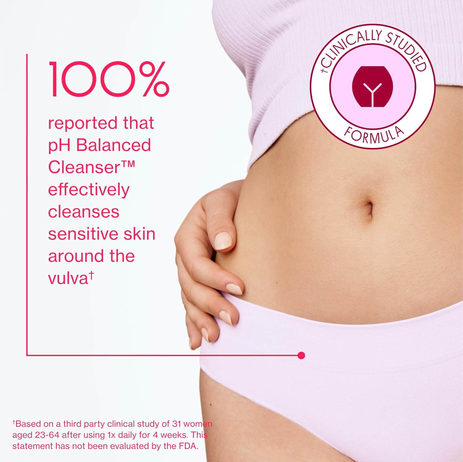 Love Wellness pH Balancing Cleanser | Feminine Vulva Wash for Intimate Health & Hygiene | Fragrance-Free, Non-Irritating & pH Matched | With Aloe Vera & Calendula for Sensitive Skin | 10 Fl Oz - Image 5