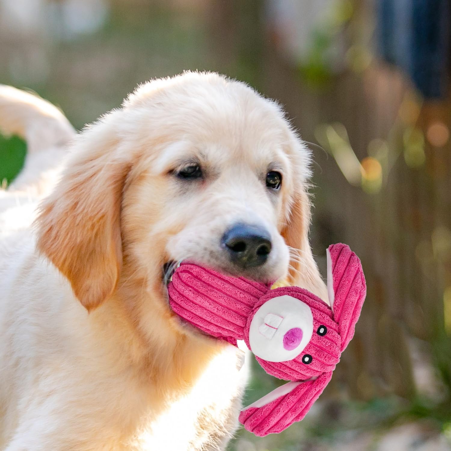 MRSOHRET 5 Pack Squeaky Dog Toys, Tough Stuffed Plush Puppy Tough Chew Toys, Durable Plush Animal Dog Toy for Large Small Medium Dogs to Keep Them Busy - Image 7