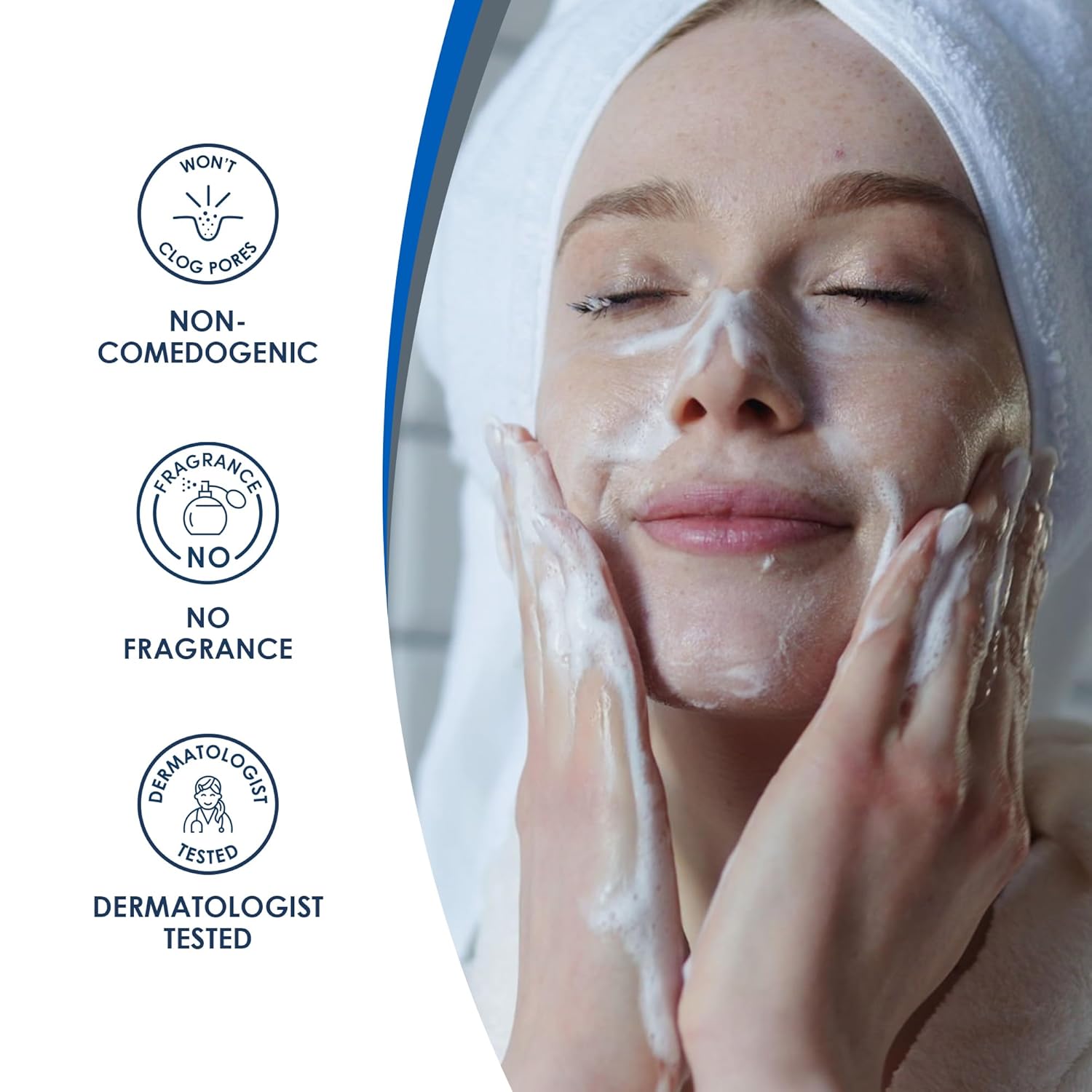 Vanicream Gentle Facial Cleaner, 2.5 Fl Oz, Formulated without Common Irritants for Sensitive Skin, Removes Makeup, Dirt & Excess Oils, Non-Comedogenic, pH-Balanced Face Wash - Image 5