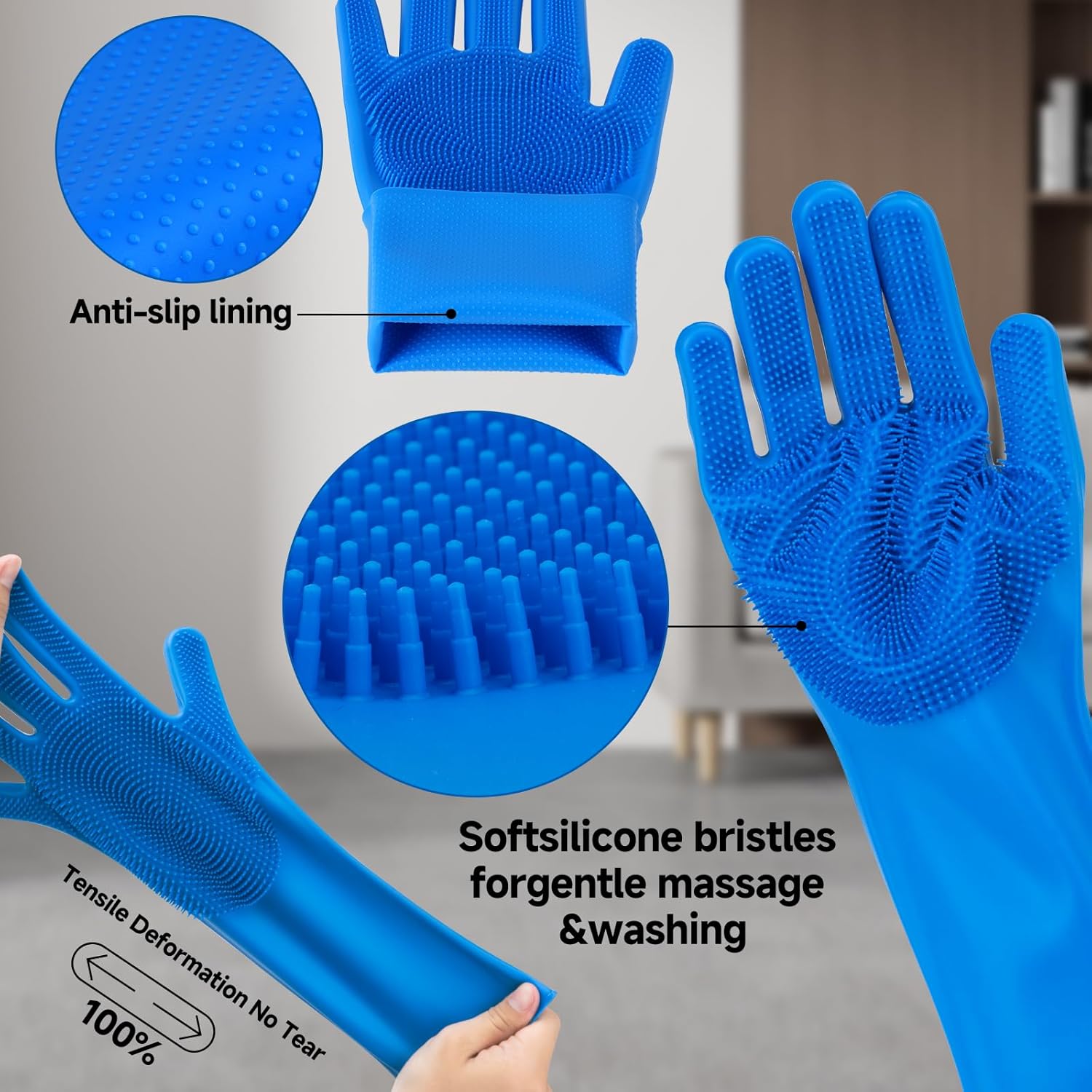 Pet Steam Brush for Dog & Cat – 3-in-1 Spray Hair Removal Comb for Shedding & Grooming, Softens Fur & Reduces Static – Water Brush for Long & Short Coats, Bath-Hating Pets, Includes Waterless Shampoo - Image 3