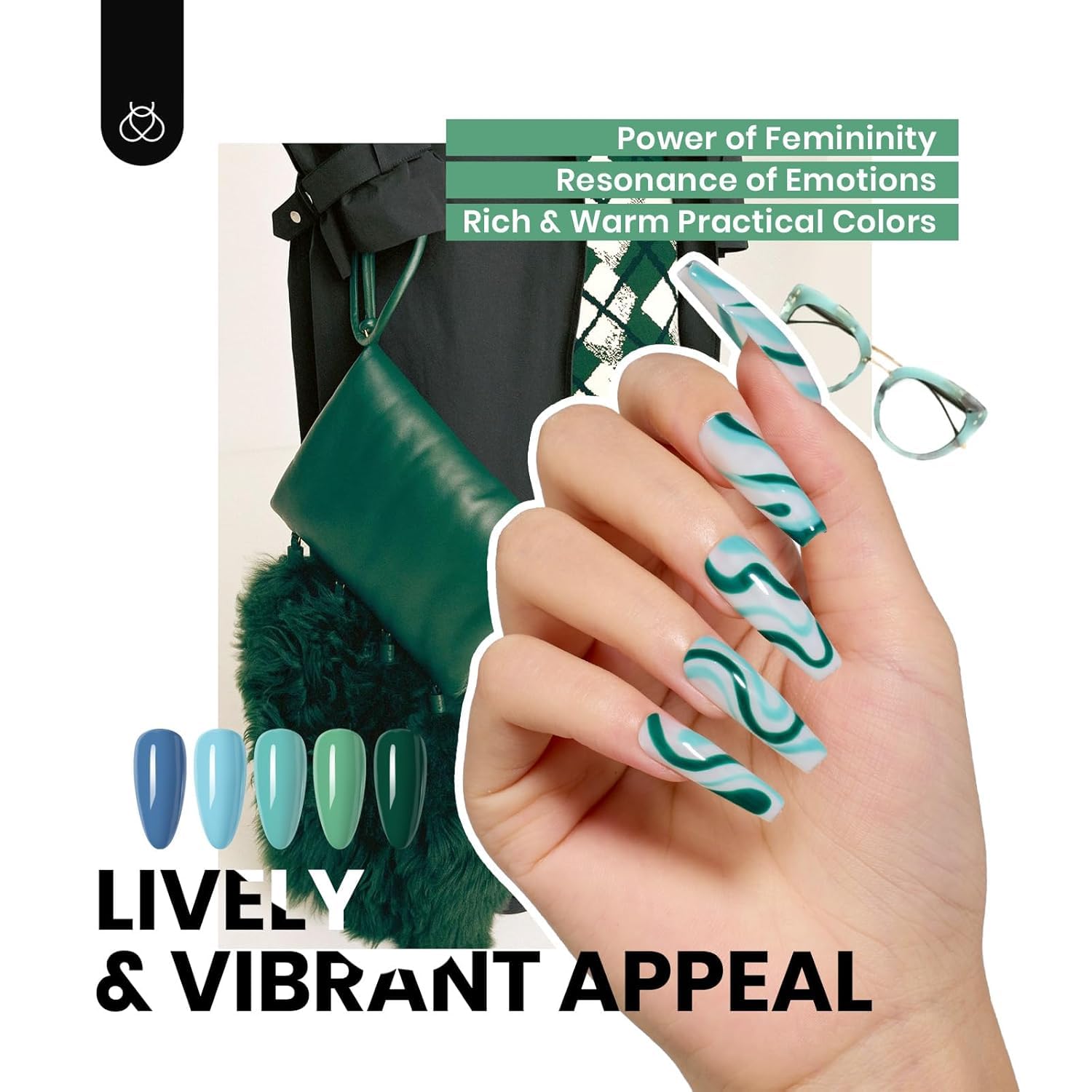 Beetles Summer Gel Polish Set - Urban Rhythm Collection, 25 Colors Pink Red Blue Green Summer Gel Nail Polish Set with 3Pcs Base Top Coat Nail Art UV LED Soak Off DIY Salon Manicure - Image 5