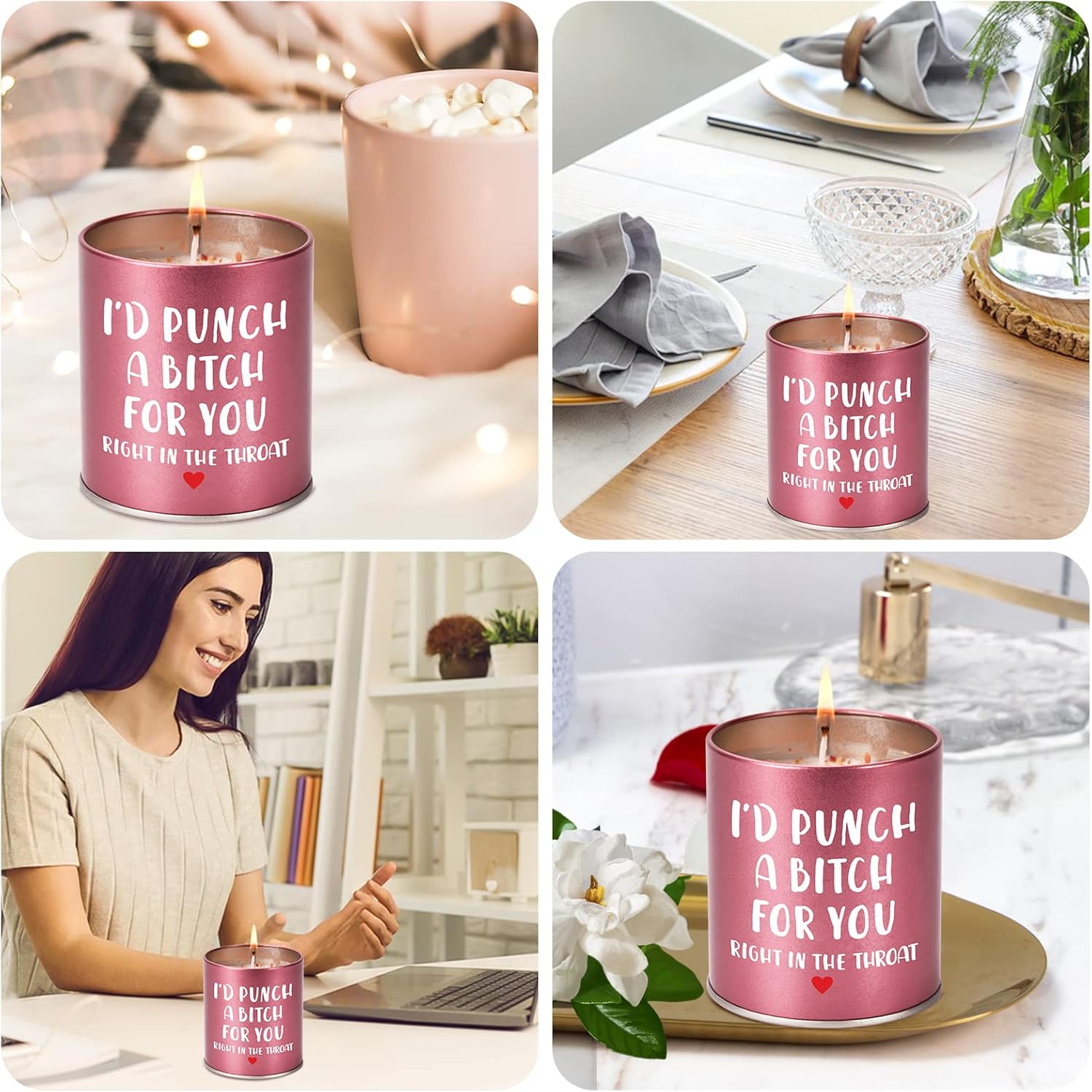 Mothers Day Gifts for Mom Women Scented Candle: Birthday Gifts Girlfriend Wife Sister Galentines Christmas Stocking Stuffers White Elephant Valentines Day for Her Anniversary Friendship Funny Gift - Image 3