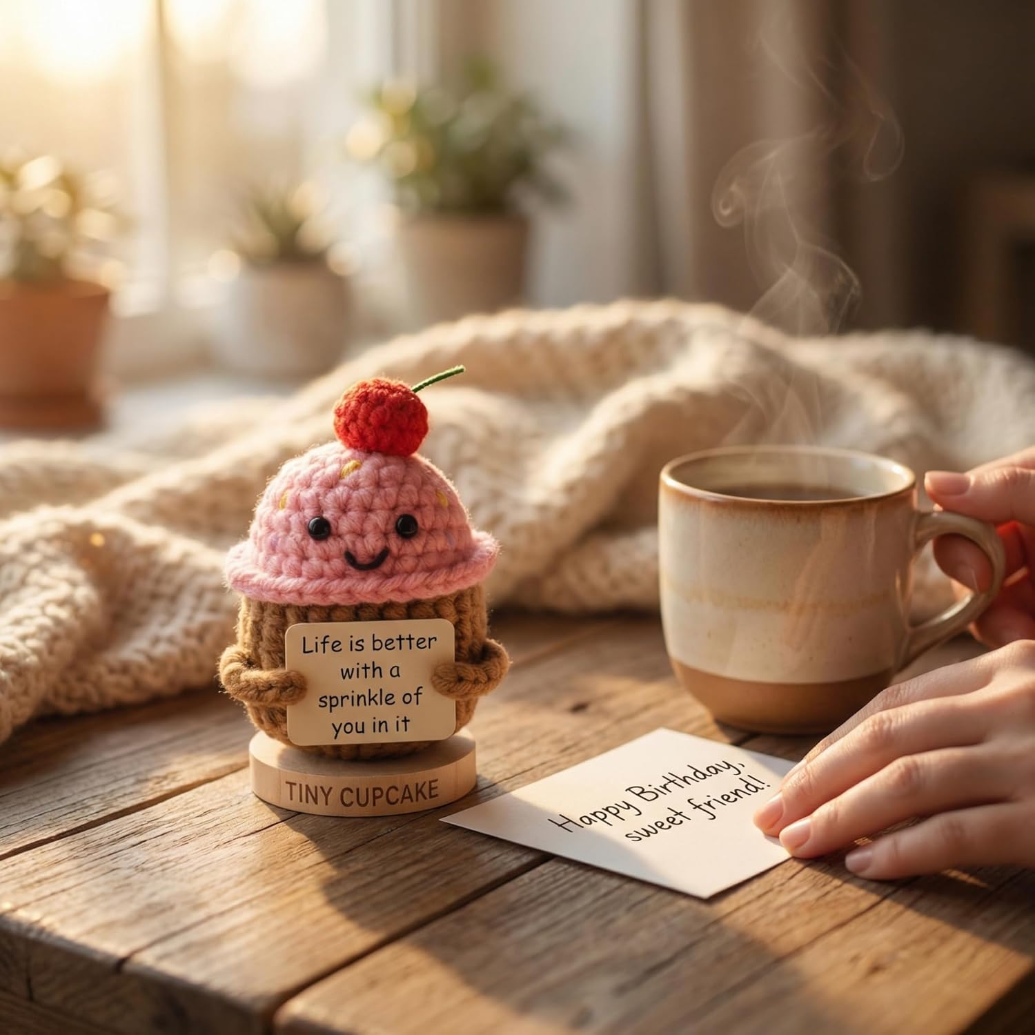 Happy Birthday Gift for Women - 30 Sweet Bday Cards by The Tiny Cupcake Crochet - 16th, 21st, 25 Year Old, 30th, 40th Birthday Present for Friends, Coworkers, Sister, Girlfriend, Daughter, Teen Girls - Image 3