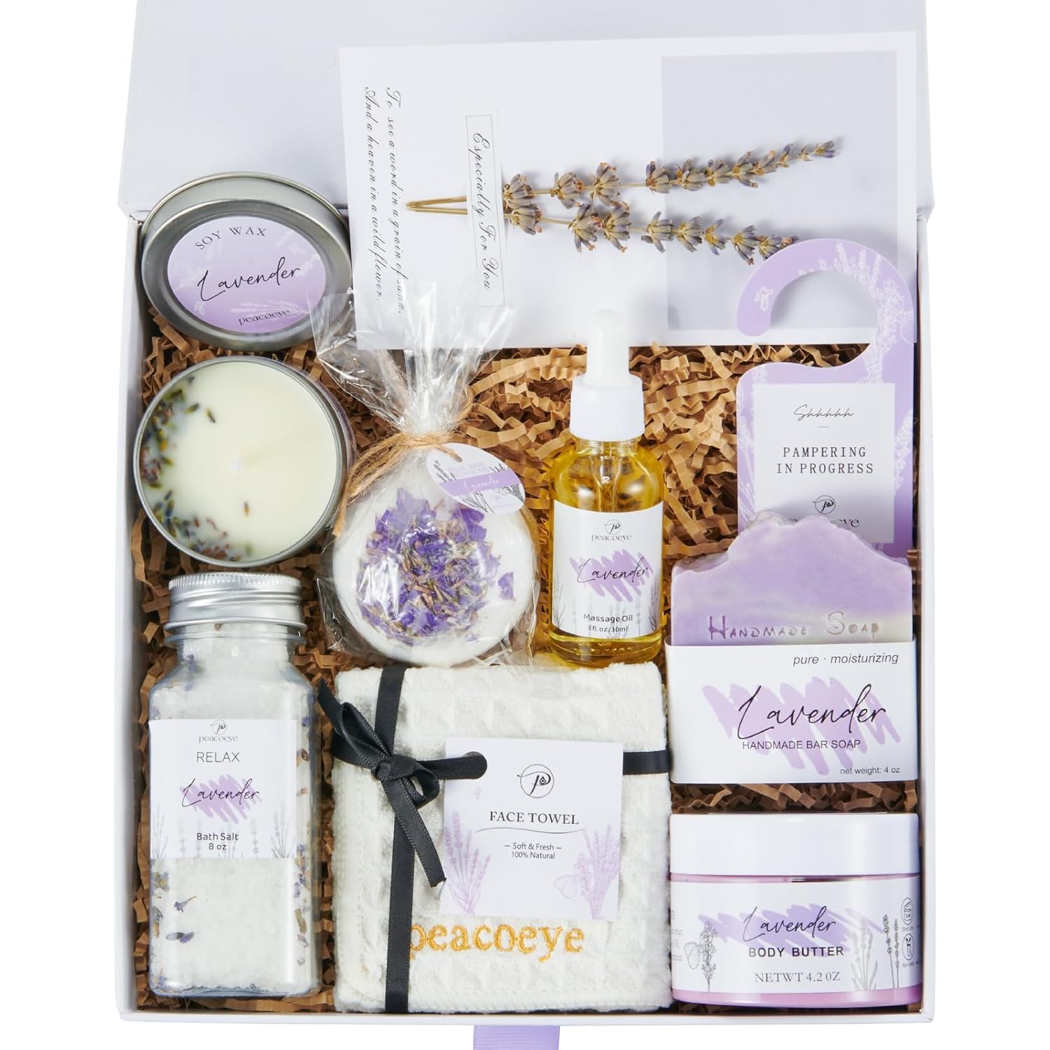 Spa Gifts for Women Mothers Day Gifts Bath Gift Baskets Relaxing Spa Self Care for Mom Her Sister Wife Bridal Shower Gifts Box Home Bath Care Package Thank You Birthday (Purple -Spa for Women) - Image 9