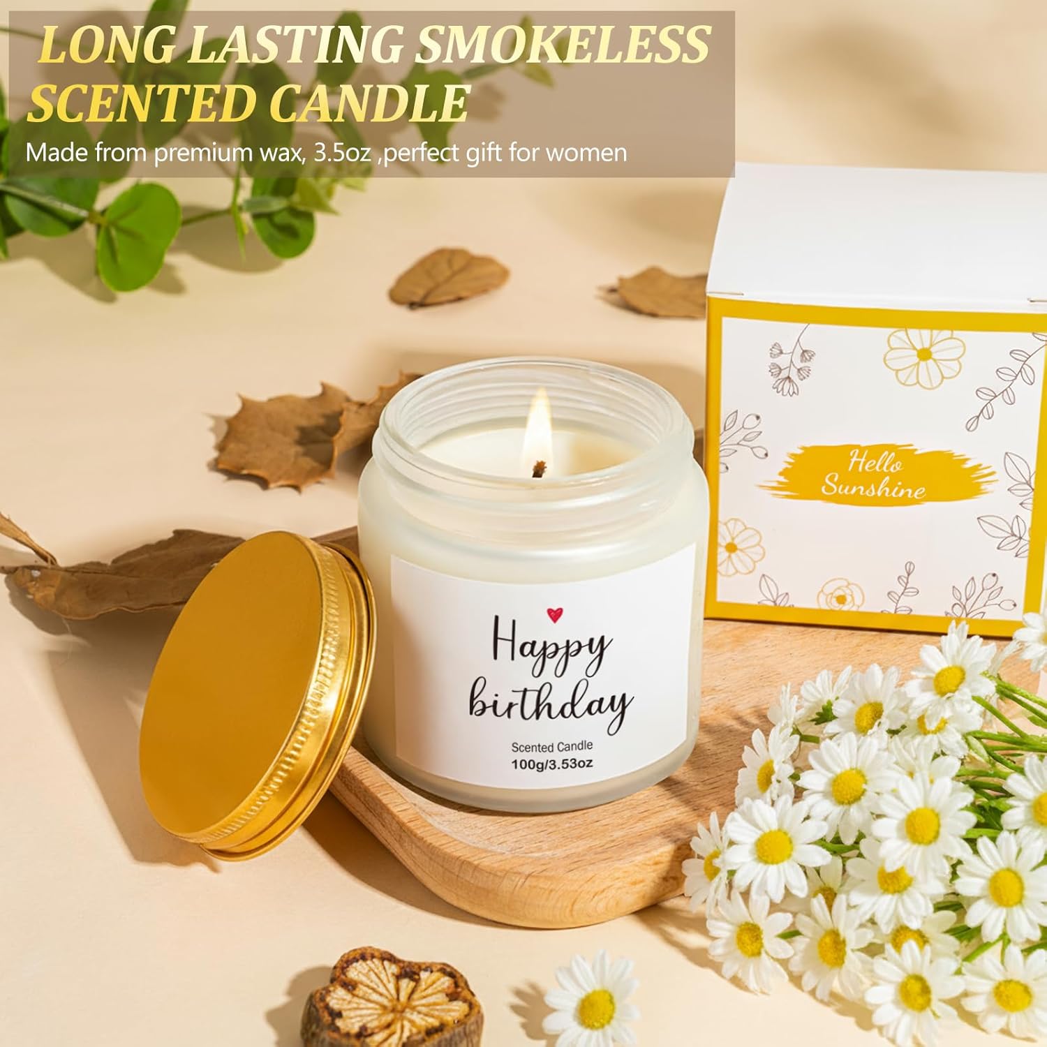 Birthday Gifts for Women – Luxury Gifts Box Birthday with Candle and Tumbler, Happy Birthday Gift Basket for Women, Perfect Birthday Gifts for Friends Wife Sister - Image 5