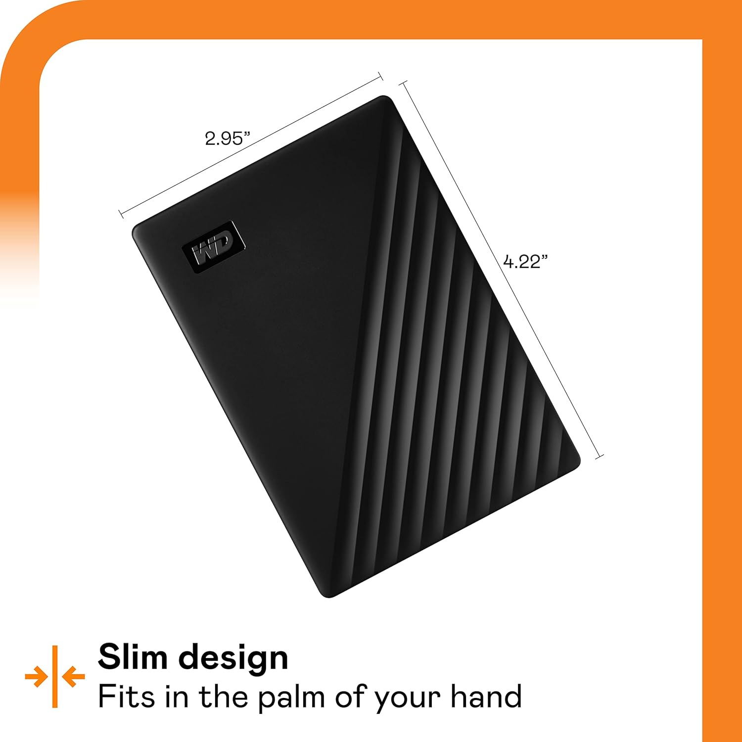 WD 5TB My Passport, Portable External Hard Drive, Black, backup software with defense against ransomware, and password protection, USB 3.1/USB 3.0 compatible - WDBPKJ0050BBK-WESN - Image 3