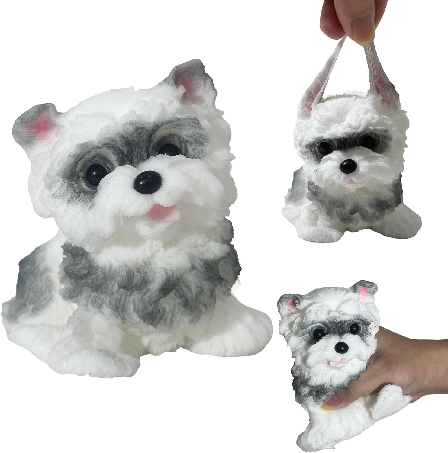 Handmade Taba Squishy Dog Toy, Cute Squishy Dog Fidget Toys, Relieve Stress Sensory Autism Toys for Kids & Adults Relaxation and Fun Teenage Girls Teen Boy Tween Christmas Stocking Stuffers Idea