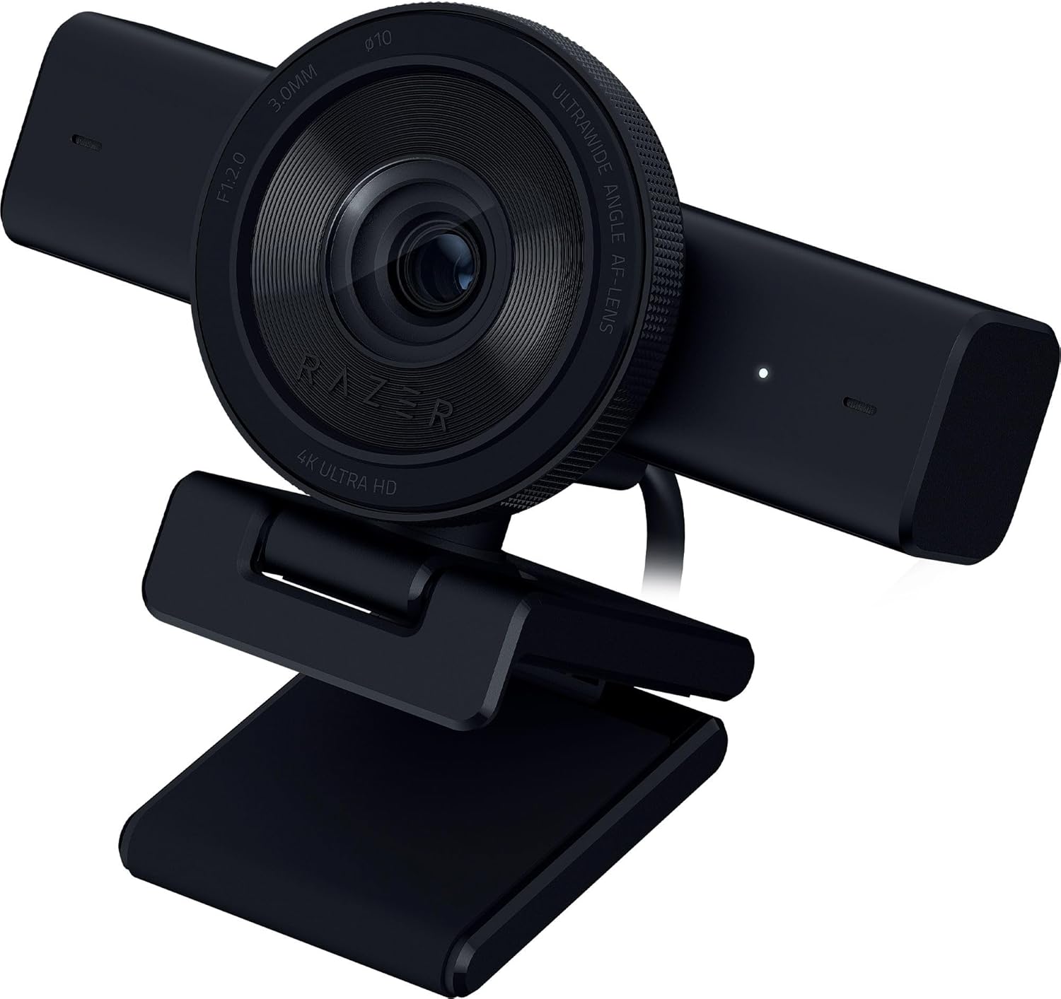 Razer Kiyo V2 Streaming Webcam: 4K 30 FPS, 1080p 60 FPS - AI Powered Auto-Framing - Built-in Microphone - Ultrawide Angle Lens - Privacy Cover - Works with OBS, Xsplit, Discord, Zoom, Teams - Black