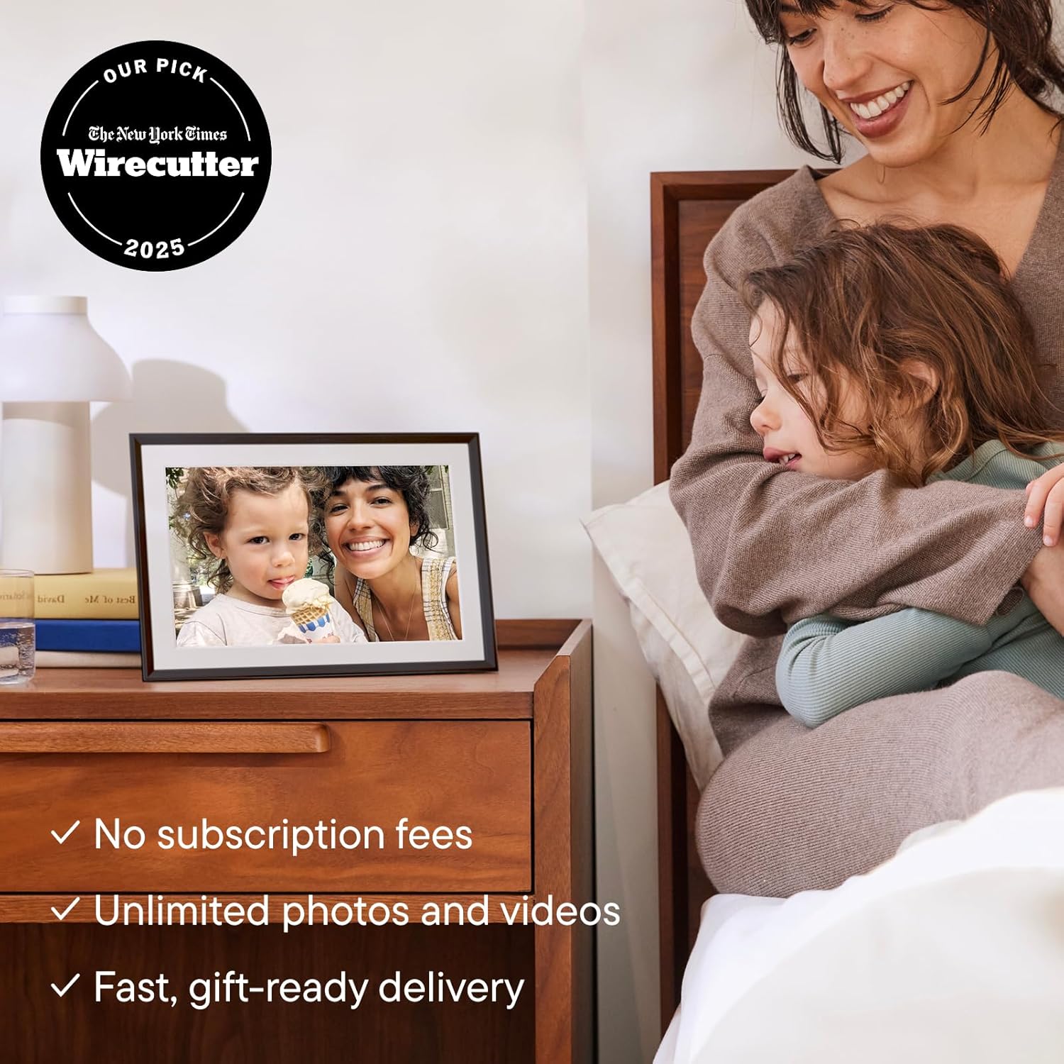 Aura Digital Picture Frame - 10.1" HD Mat Display | Wirecutter's Best Digital Frame for Gifting | Text Photos Directly to Your Frame from Anywhere | Quick & Easy Setup Over WiFi - Free App | No Fees - Image 6