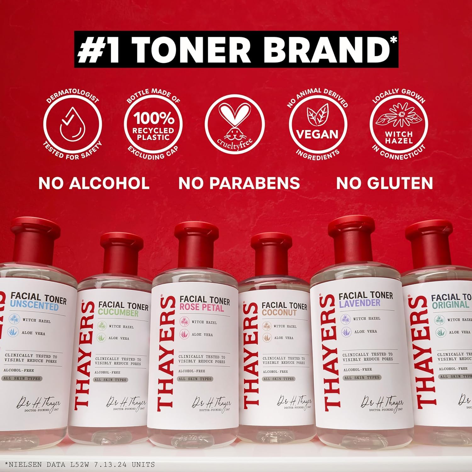 THAYERS Milky Face Toner Skin Care with Snow Mushroom Tremella and Hyaluronic Acid, Natural Gentle Facial Toner, for Dry and Sensitive Skin, 355mL - Image 8