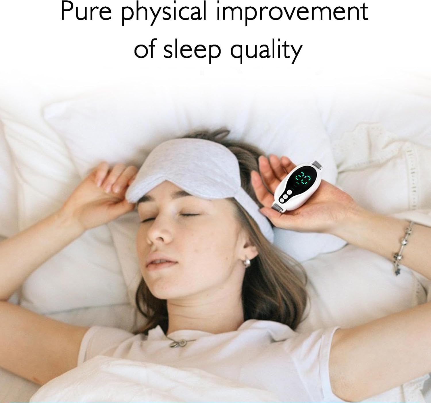 MACTANO New Handheld Sleep Aid Device Three Modes, Insomnia Relief Anxiety Help Sleep - Image 2