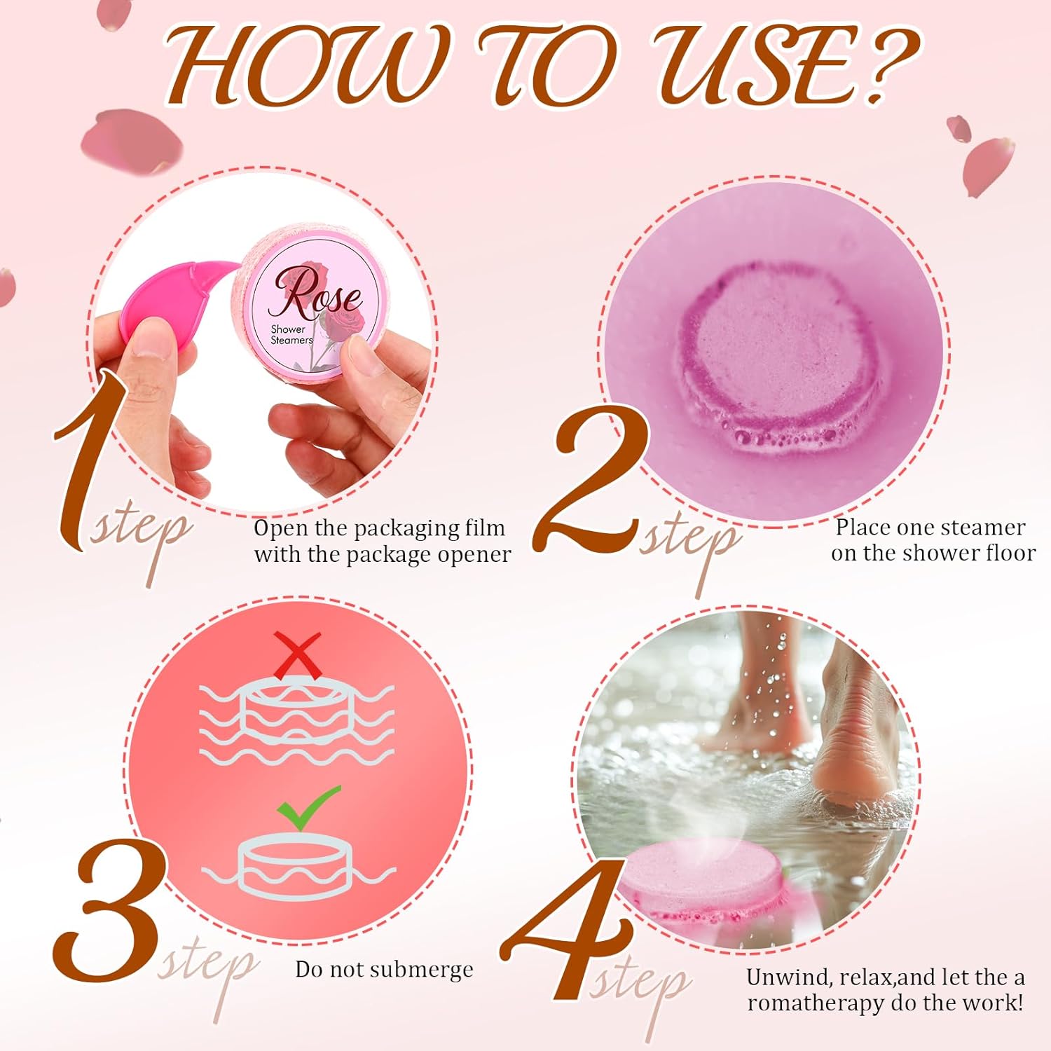 Mothers Day Gifts for Mom Wife Aunt: 6 Pack Shower Steamers Aromatherapy, Spa with Essential Oils Relaxation, Birthday Gift for Women Teens Girls Friend Girlfriend Grandma Sister Daughter - Image 6