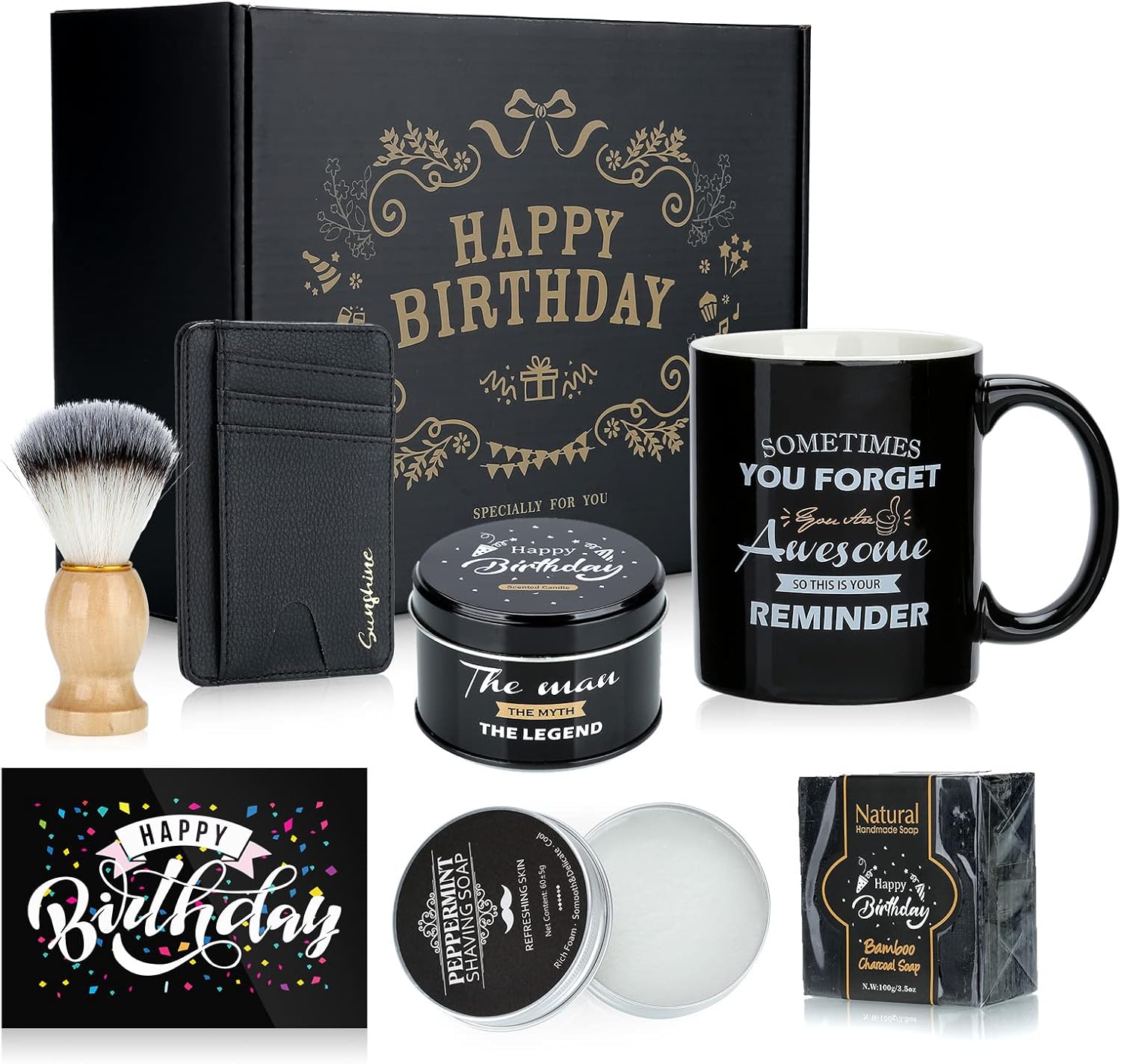 Birthday Gifts for Men Who Have Everything, Mens Birthday Gift Ideas, Unique Personalized Birthday Gifts Box for Dad Boyfriend Husband Brother Coworker, Thank You Gifts Presents Baskets for Him