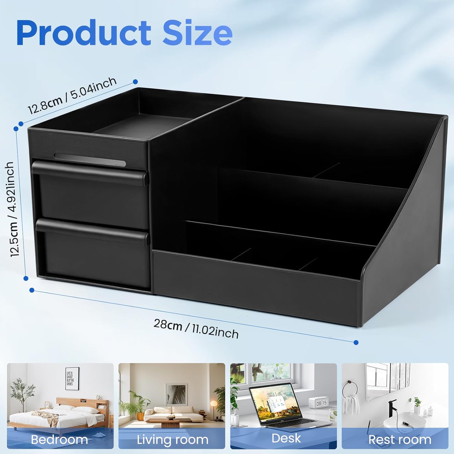 Mens Organizer,Perfume Organizer,Cologne Stand,Cologne Shelf,Perfume Stand,Bathroom Countertop Storage,Shelf for Bathroom Counter,Mens Dresser,Men Bedroom,Bathroom Organizers And Storage,Gifts For Men - Image 2