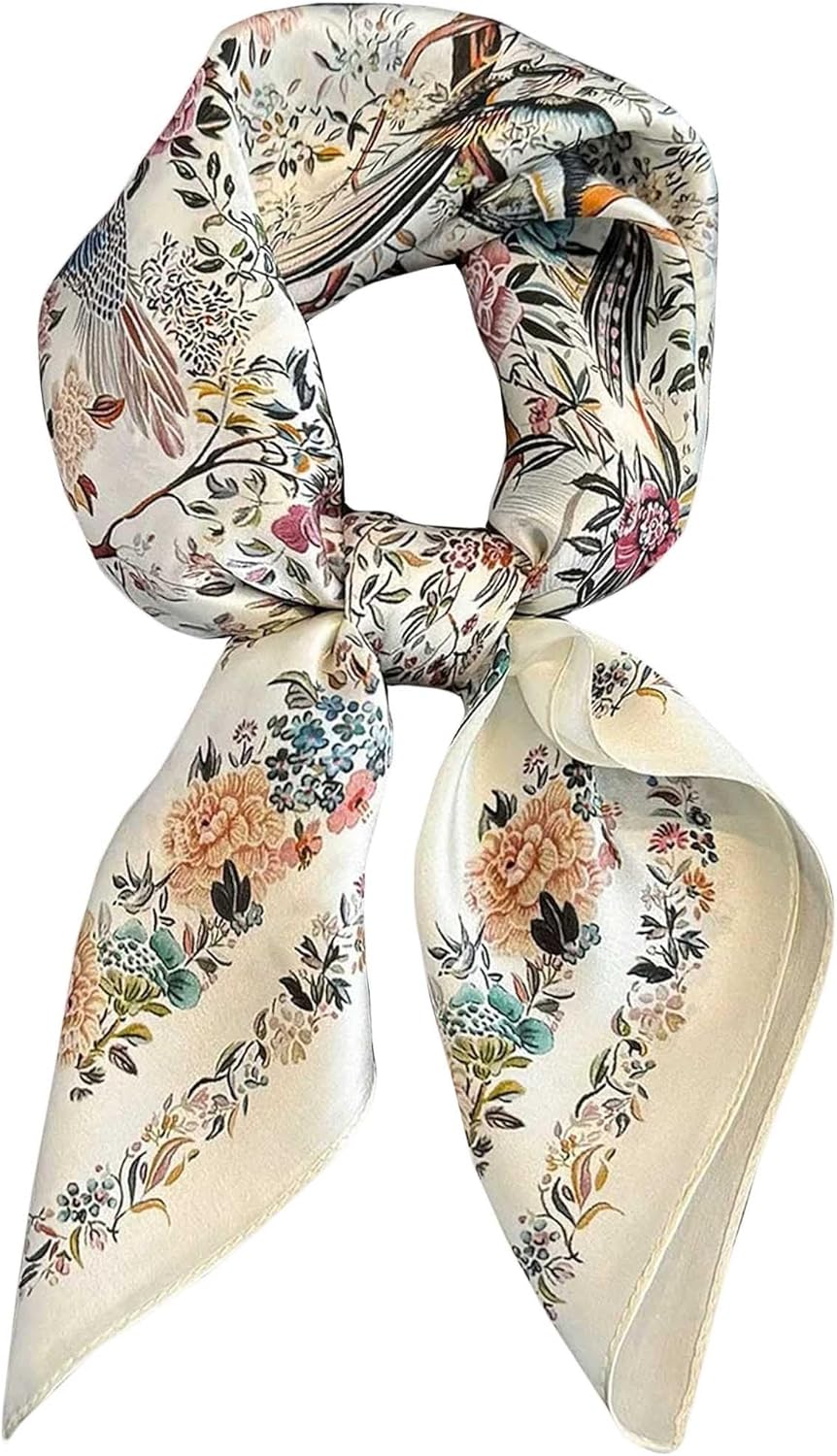 Silky Scarf for Women Lightweight Satin Bandanas Neck Hair Wrap For Sleeping Head Scarves 27.5"