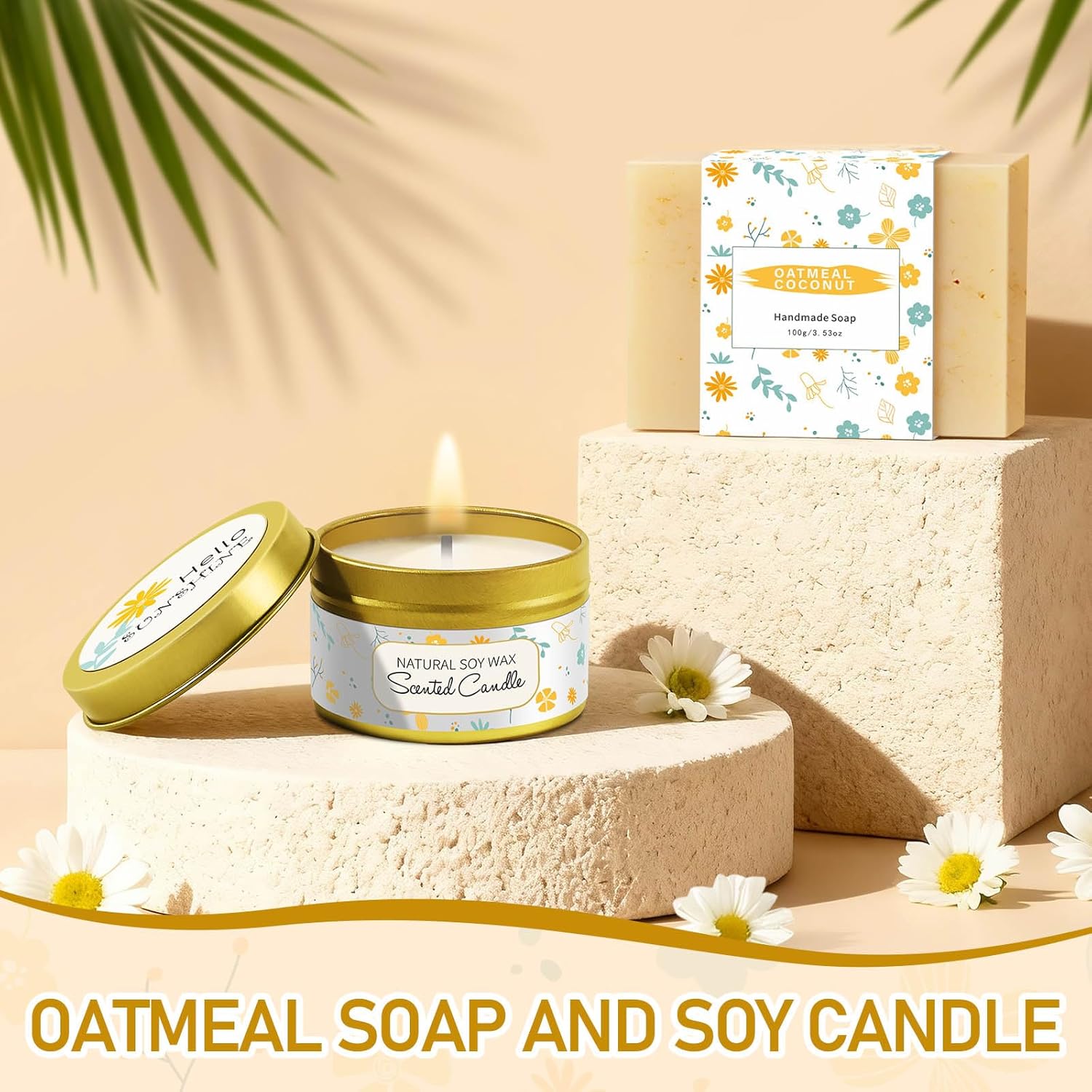 Self Care Gifts for Women Gift Baskets,Sending Sunshine Thinking of You Care Package Spa Gift Sets, Birthday Christmas Gifts for Women Best Friends Mom Sister Wife Grandma Her - Ivory - Image 7