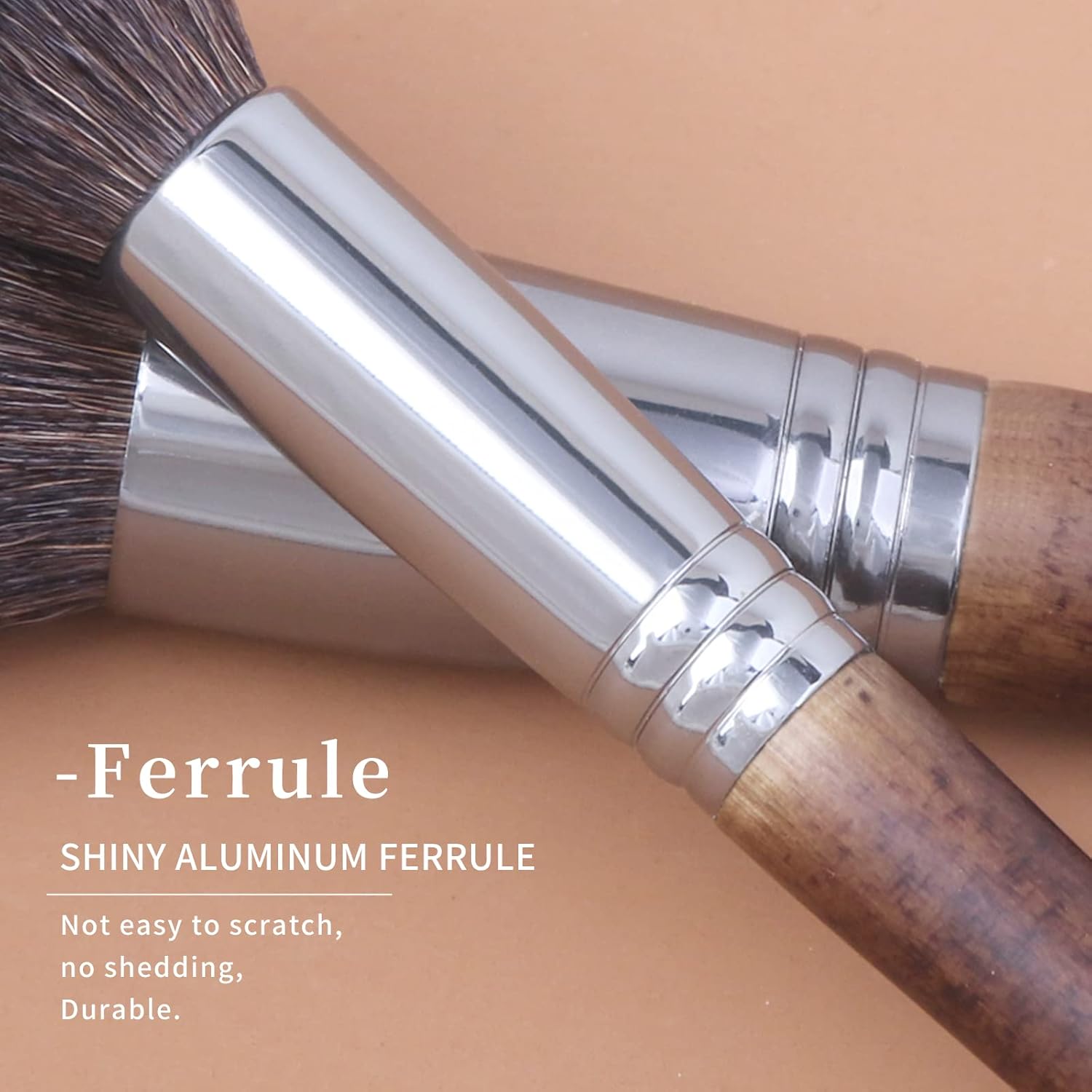 Deluxe Natural Goat Hair Makeup Brush Set with Case, 24 Cosmetic Brushes Makeup Set, Wooden Natural Makeup Brushes, Natural Bristle Makeup Brush, Natural Hair Makeup Brushes Set Professional. - Image 6