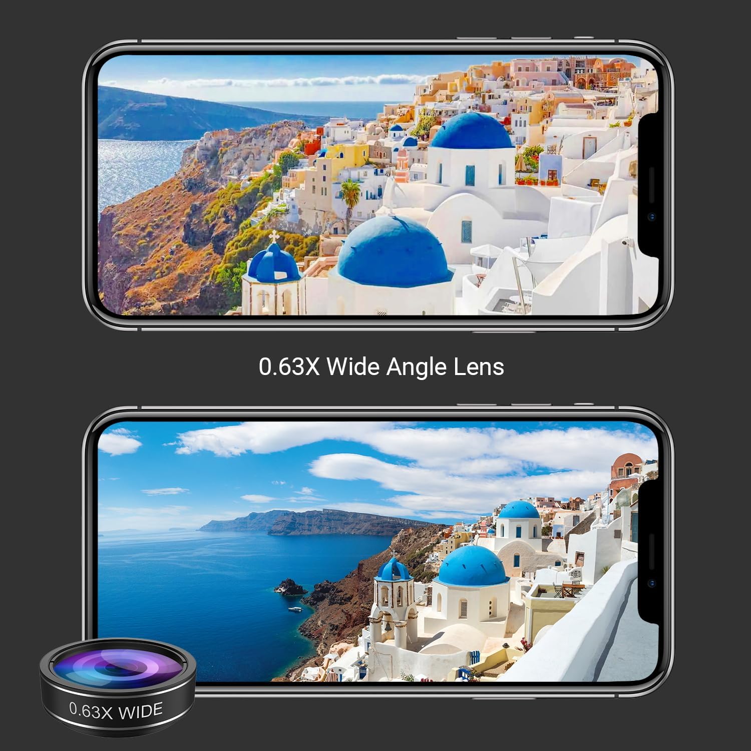 MIAO LAB 5 in 1 Phone Camera Lens Kit -0.63X Wide Angle Lens & 15X Macro Lens+190°Fisheye Lens/CPL + 2X Telephoto Lens Compatible with iPhone Samsung Sony and Most of Smartphone - Image 3