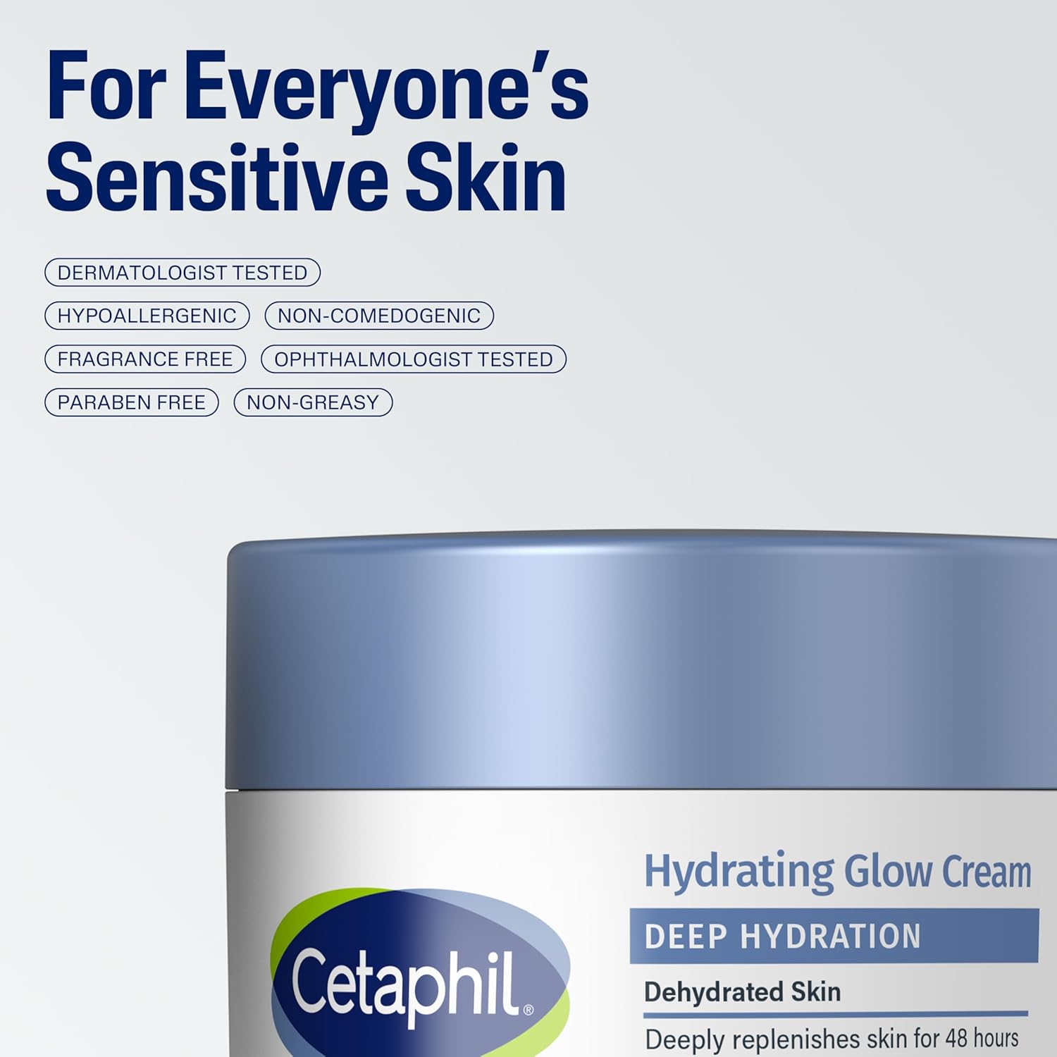 Cetaphil Deep Hydration Healthy Glow Daily Face Cream, 1.7 oz, 48 Hour Dry Skin Face Moisturizer for Sensitive Skin, With Hyaluronic Acid, Vitamin E & Vitamin B5 - Image 7