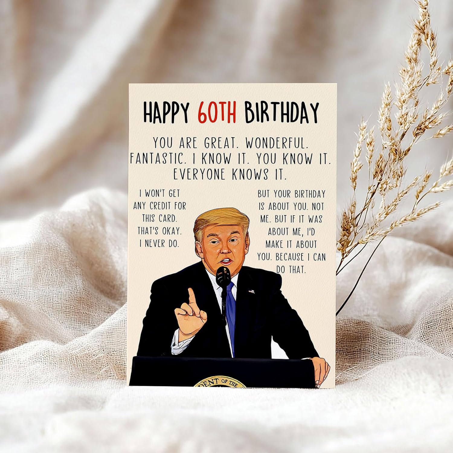 Funny 60th Birthday Card, Naughty 60th Birthday Gifts Cards for Men Women, Great 60 Year Old Birthday Gifts for Him Her, Unique 60th Bday Decorations Ideas - Image 6