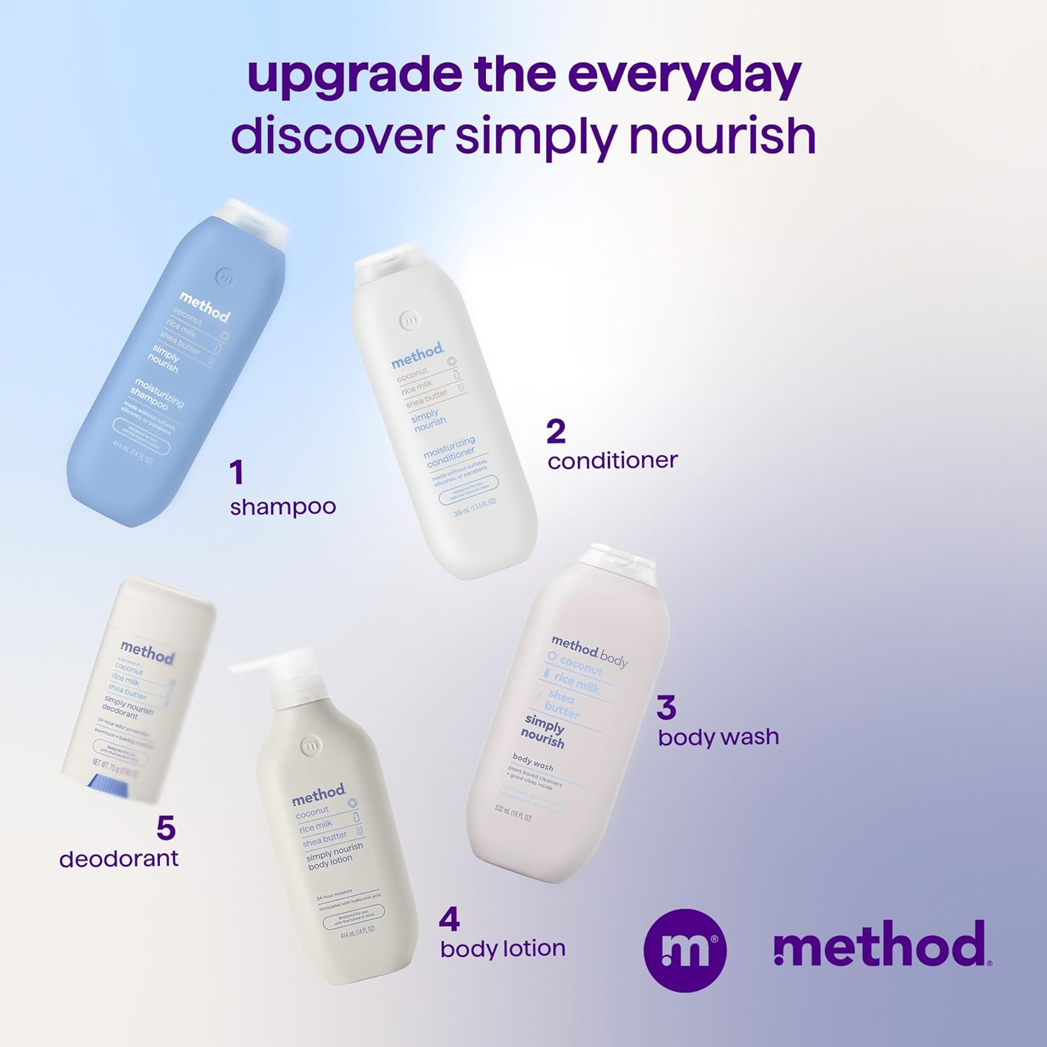 Method Moisturizing Shampoo, Simply Nourish - Hydrates and Revives Dry Hair, Safe for Color-Treated Hair – Sulfate Free and Cruelty Free - 14 oz - Image 8