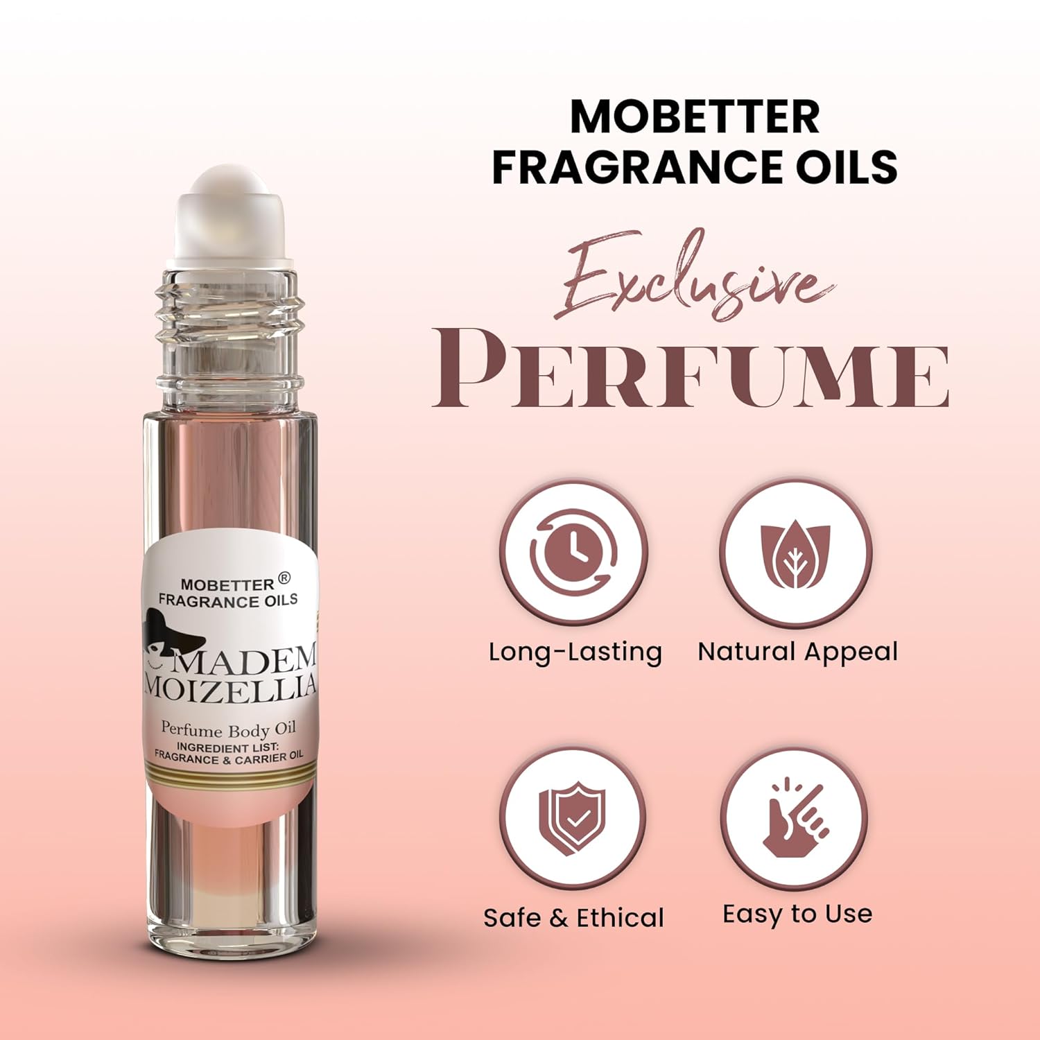 MOBETTER FRAGRANCE OILS Madem Moizellia Women Perfume Body Oil - Image 3