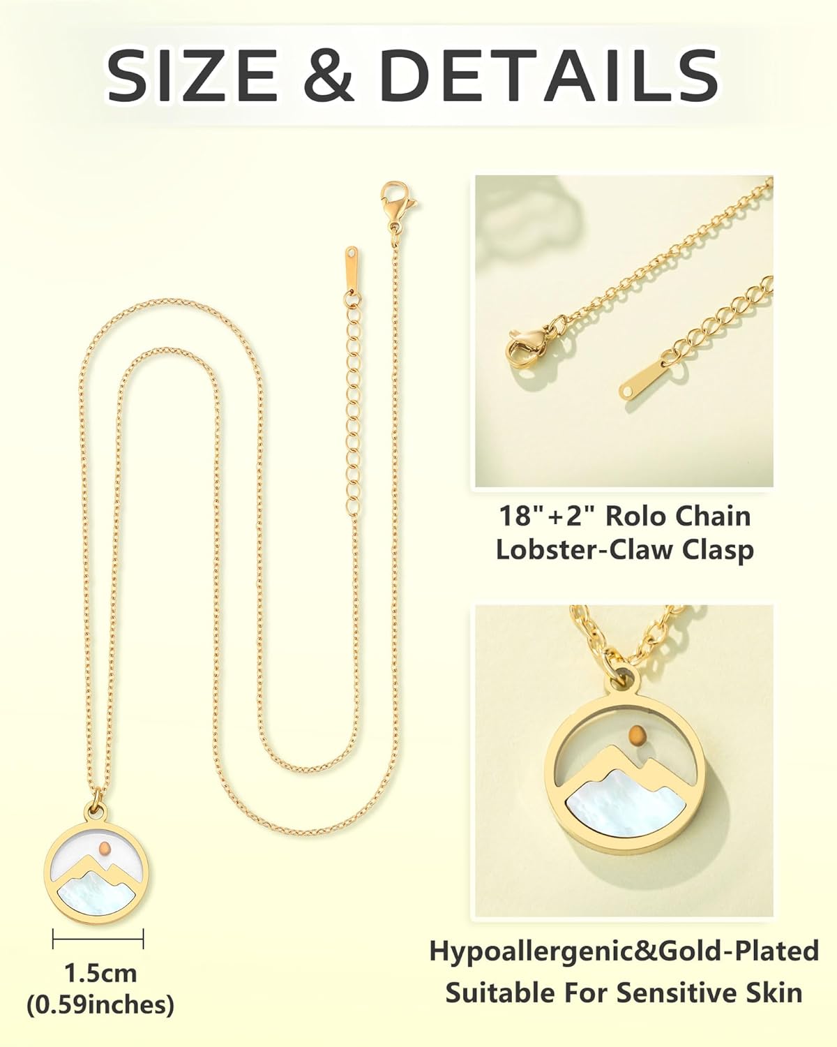 Eryuor Silver/Gold Moving Mountains Mustard Seed Faith Necklace, Inspirational Christian Gifts for Teen Girls & Women - Image 4