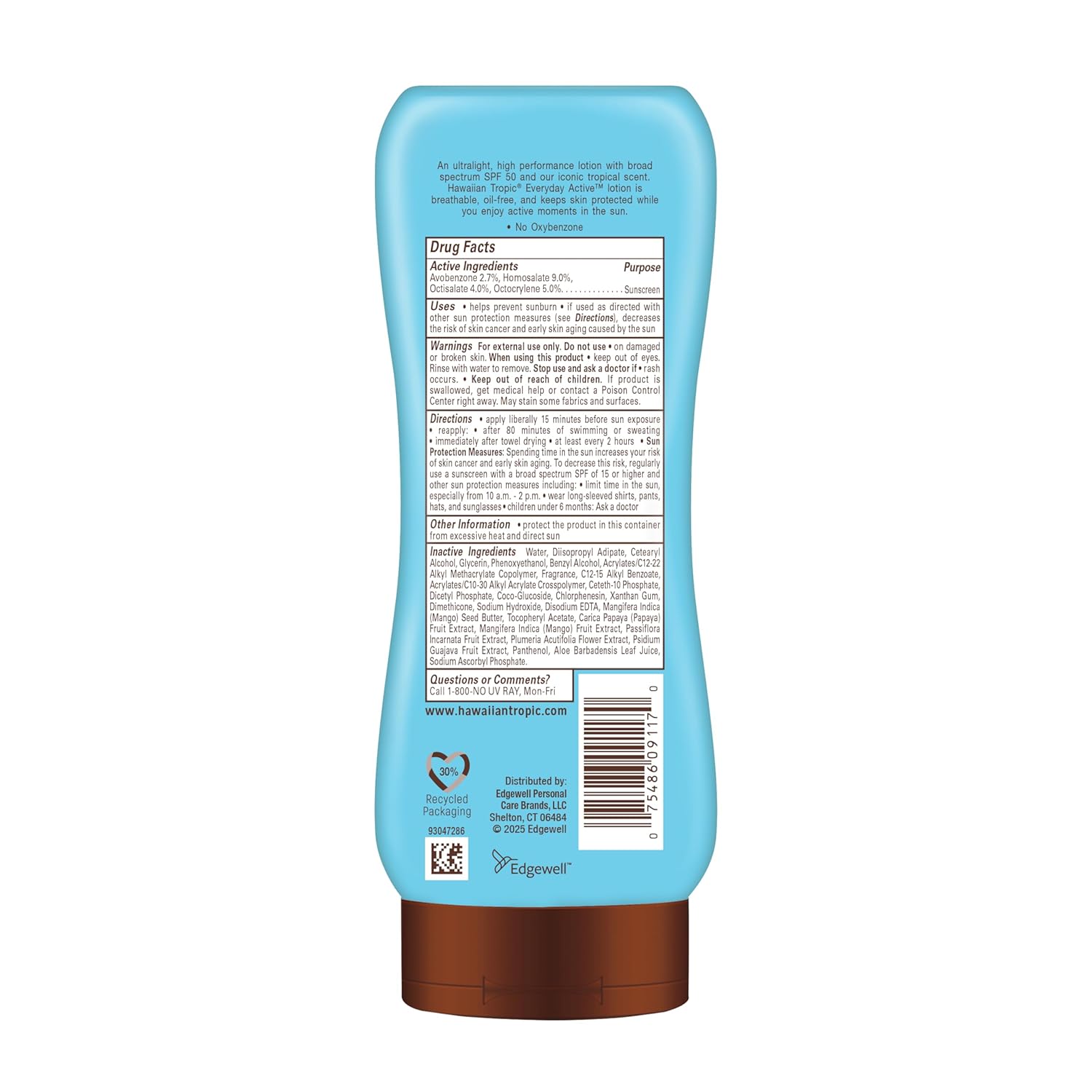Hawaiian Tropic Everyday Active Sunscreen Lotion, SPF 50 Sunblock, 8 Fl Oz - Image 9