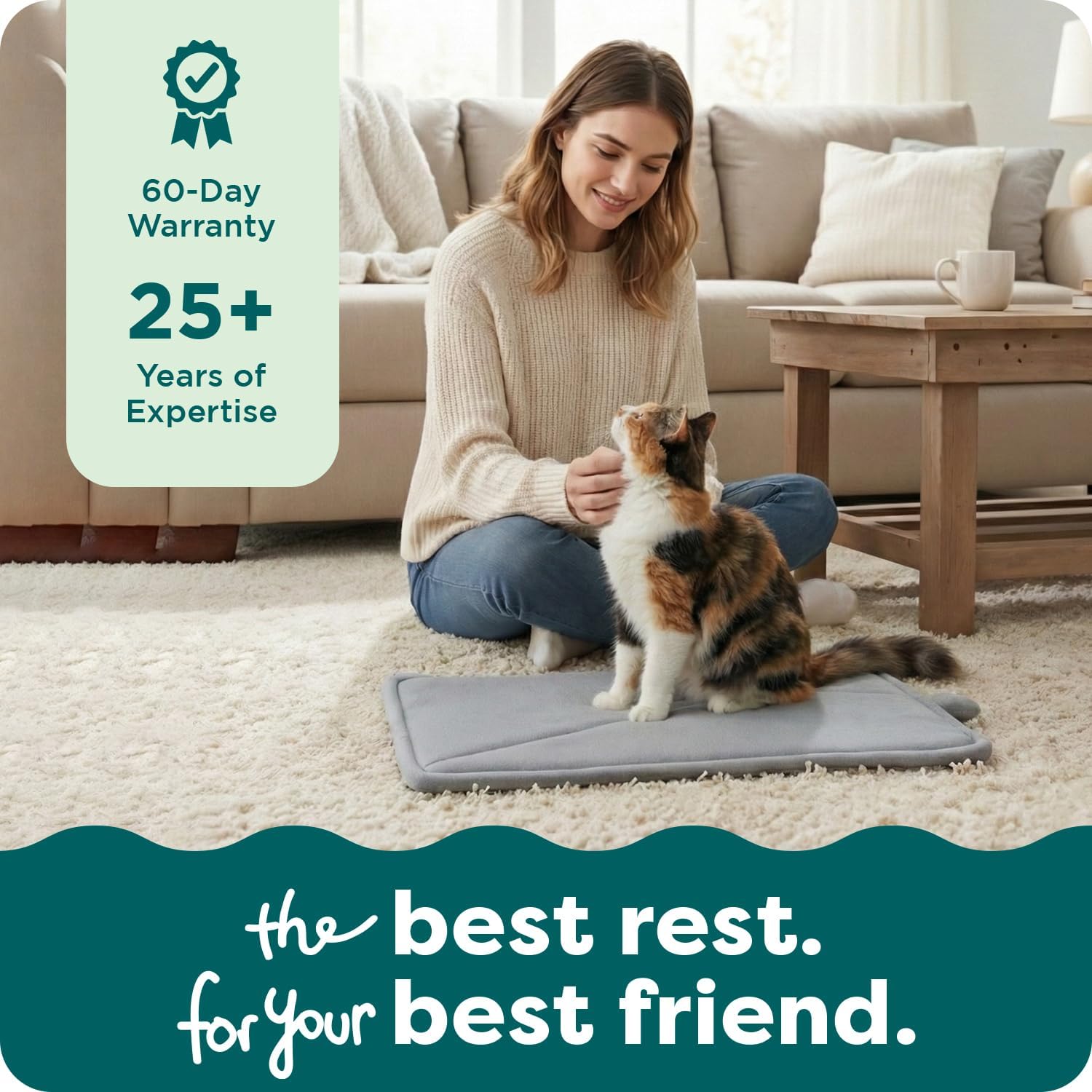 FurHaven ThermaNAP Self Warming Cat Mat, Dog Bed for Crates with Self-Warming Technology for Cozy Rest, Fully Machine Washable, Small, Plush Faux Fur, Gray - Image 9