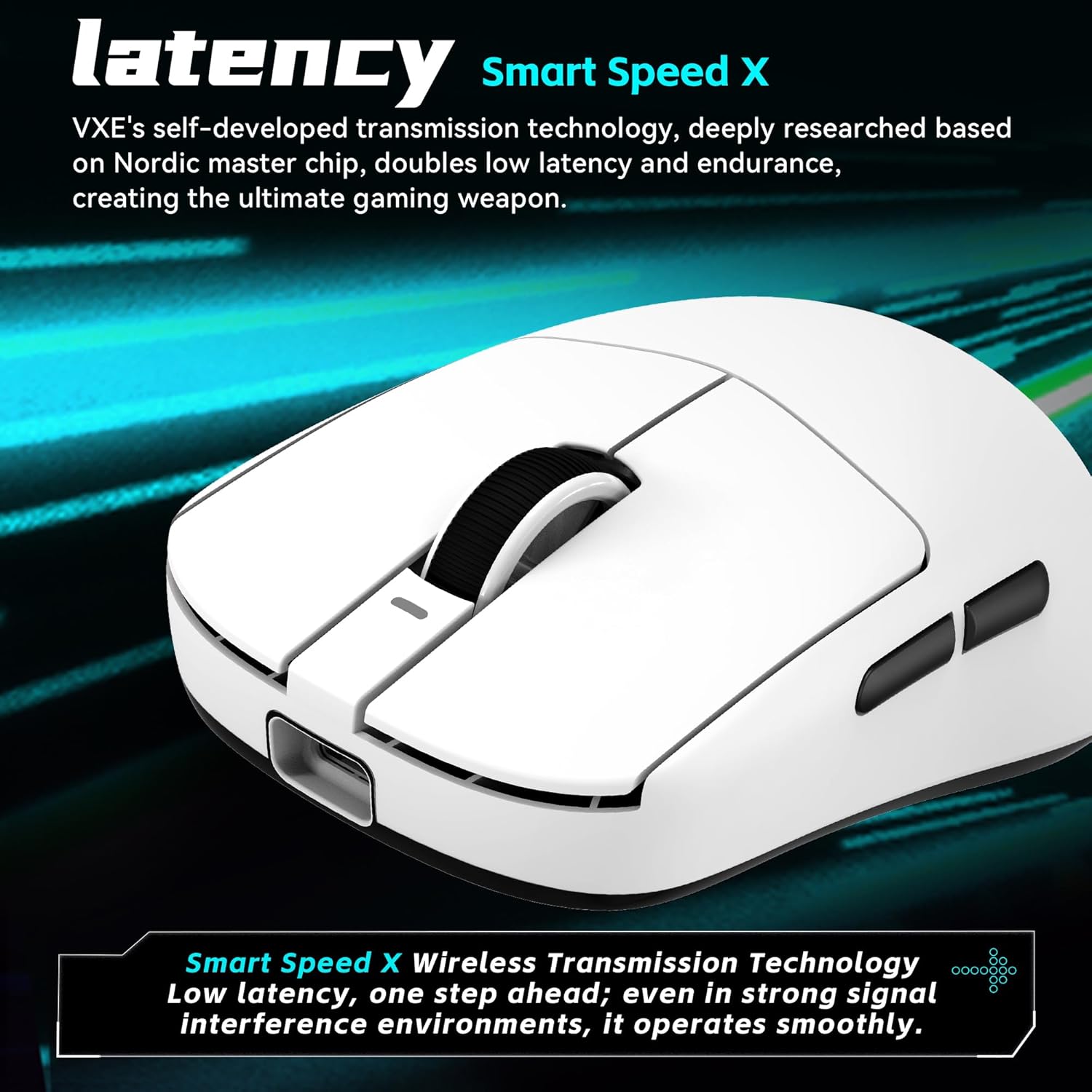 ATK VXE Dragonfly R1 SE+ Wireless Gaming Mouse, 55g Lightweight, PAW3395 SE Sensor, Adjustable DPI, 2k Polling, 70 Hr Battery Life, Tri-Mode 2.4G/Bluetooth/Wired - Image 4