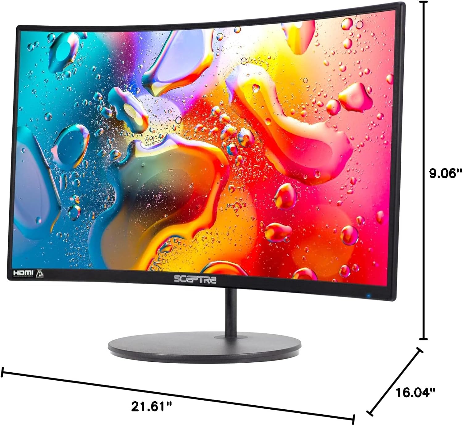 Sceptre Curved 24-inch Gaming Monitor 1080p R1500 98% sRGB HDMI x2 VGA Build-in Speakers, VESA Wall Mount Machine Black (C248W-1920RN Series) - Image 10