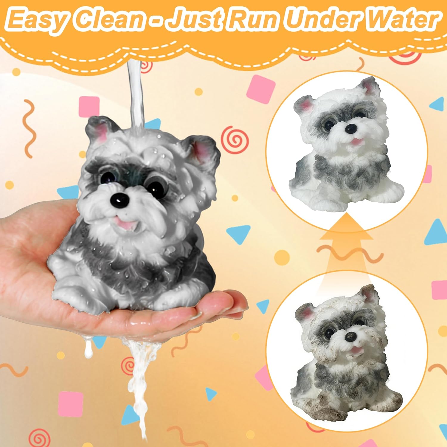 Handmade Taba Squishy Dog Toy, Cute Squishy Dog Fidget Toys, Relieve Stress Sensory Autism Toys for Kids & Adults Relaxation and Fun Teenage Girls Teen Boy Tween Christmas Stocking Stuffers Idea - Image 6