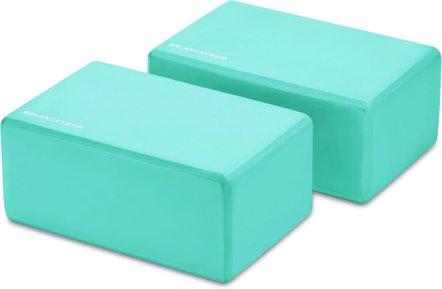 Fitvids Set of 2 High Density Yoga Blocks, 9"x6"x4" Each, Pair, Multiple Colors - Image 3