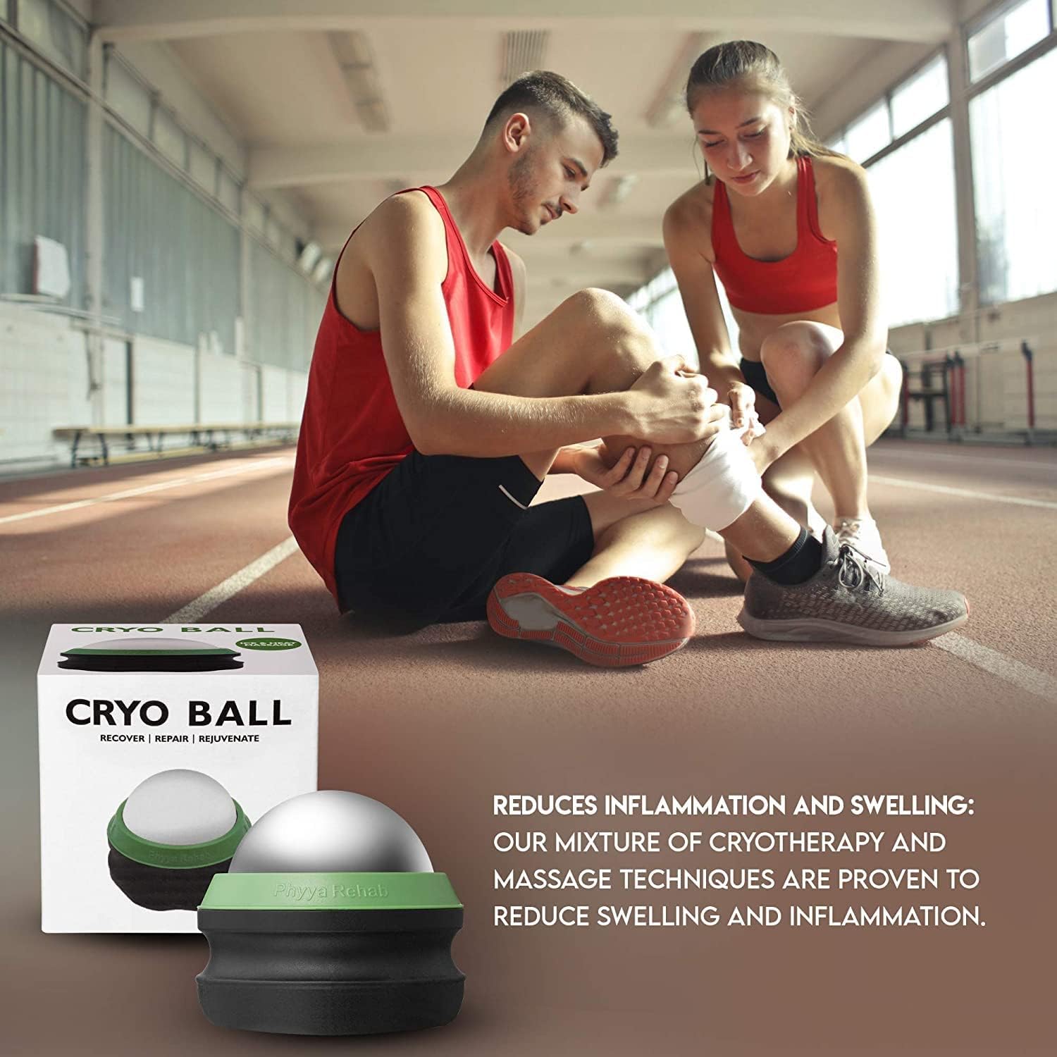 Massage Ice Roller Ball - Roller for Muscles Deep Tissue - Cold Therapy - Plantar Fasciitis Roller - Image 4